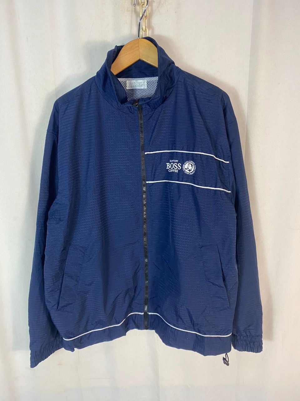 Japanese Brand Suntory coffee bos spellout zipper jacket Size US L / EU 52-54 / 3 - 1 Thumbnail