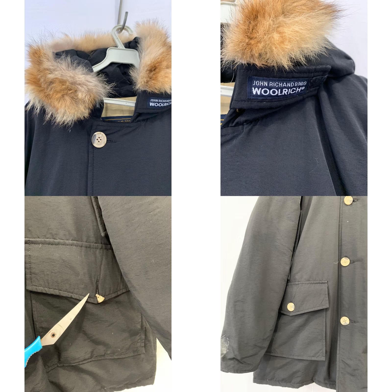 Vintage Woolrich Arctic Parka XL Black Down Jacket Fur Hood Made In USA Men's Vtg #rm Size US XL / EU 56 / 4 - 9 Thumbnail