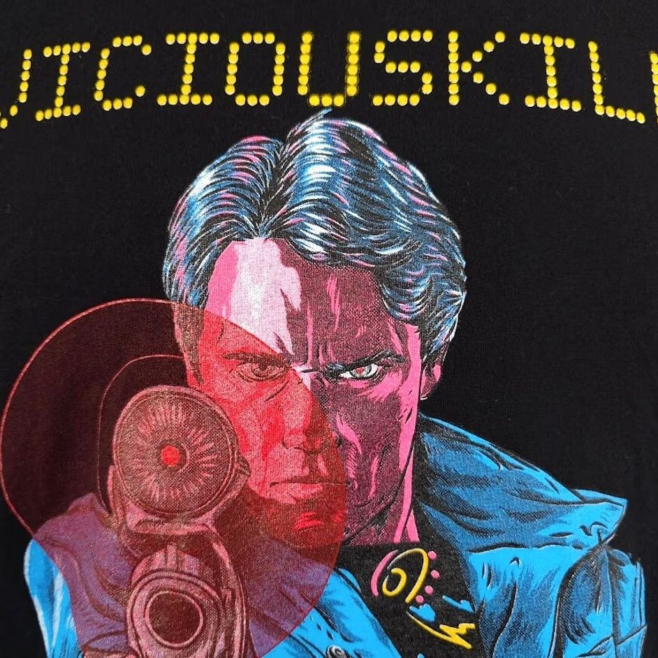 Vintage VINTAGE Terminator T Shirt Mens Size Small Black Arnold Schwarzenegger Viciouskill Art Size US S / EU 44-46 / 1 - 3 Thumbnail