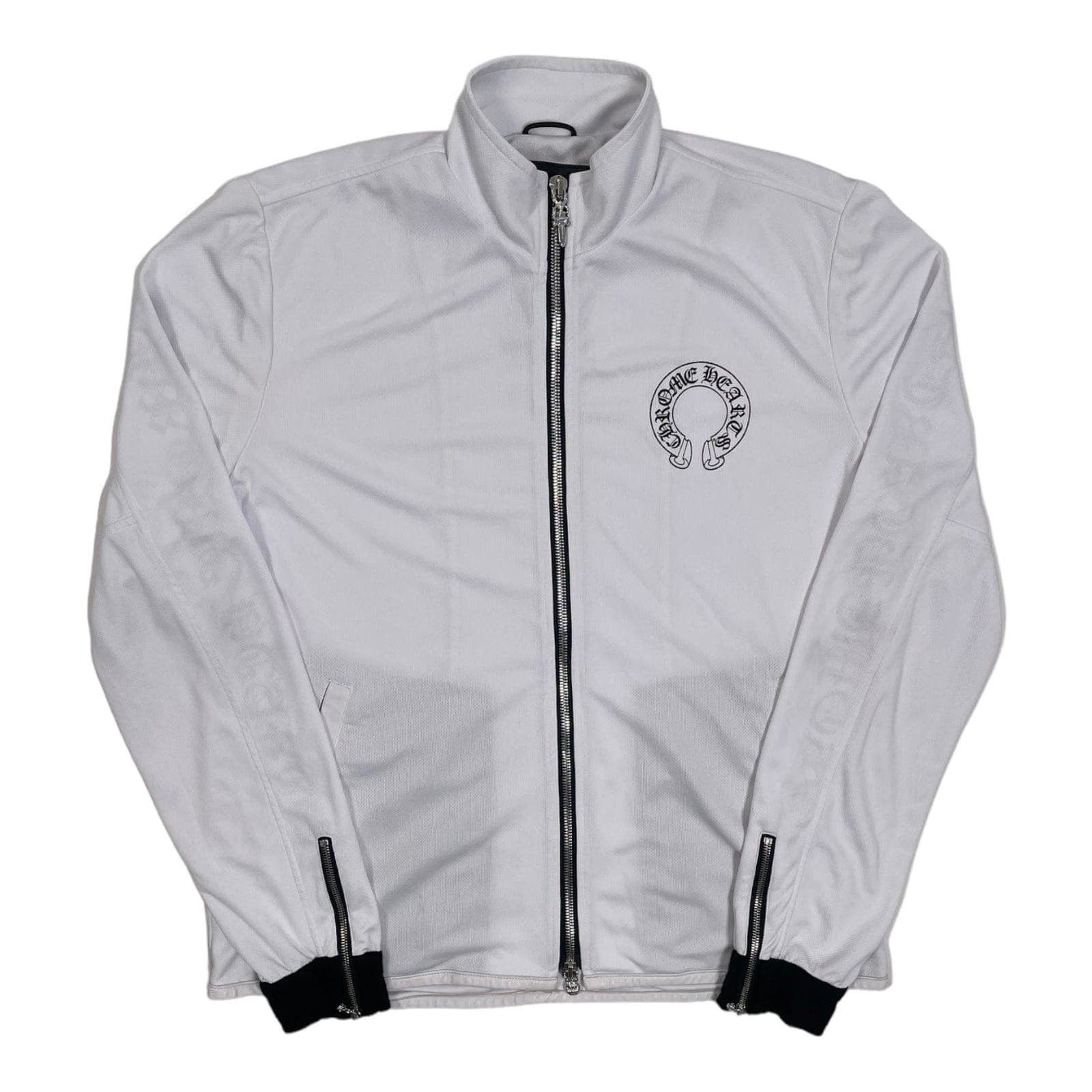 Chrome Hearts White Horseshoe Logo Track Jacket