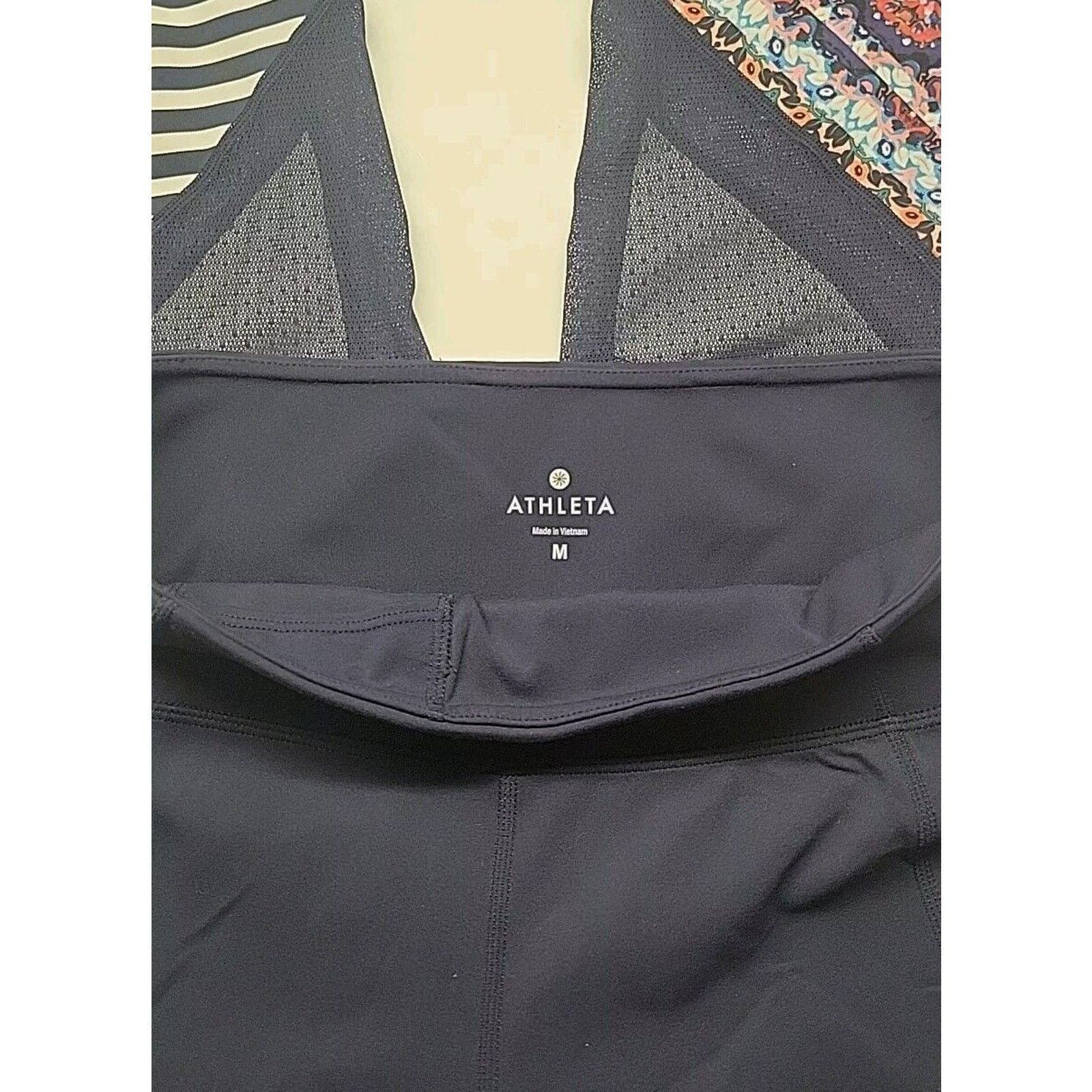 Athleta ATHLETA Womens Medium Print Mix Salutation Navy Mesh Legging Size 32" / US 10 / IT 46 - 4 Thumbnail