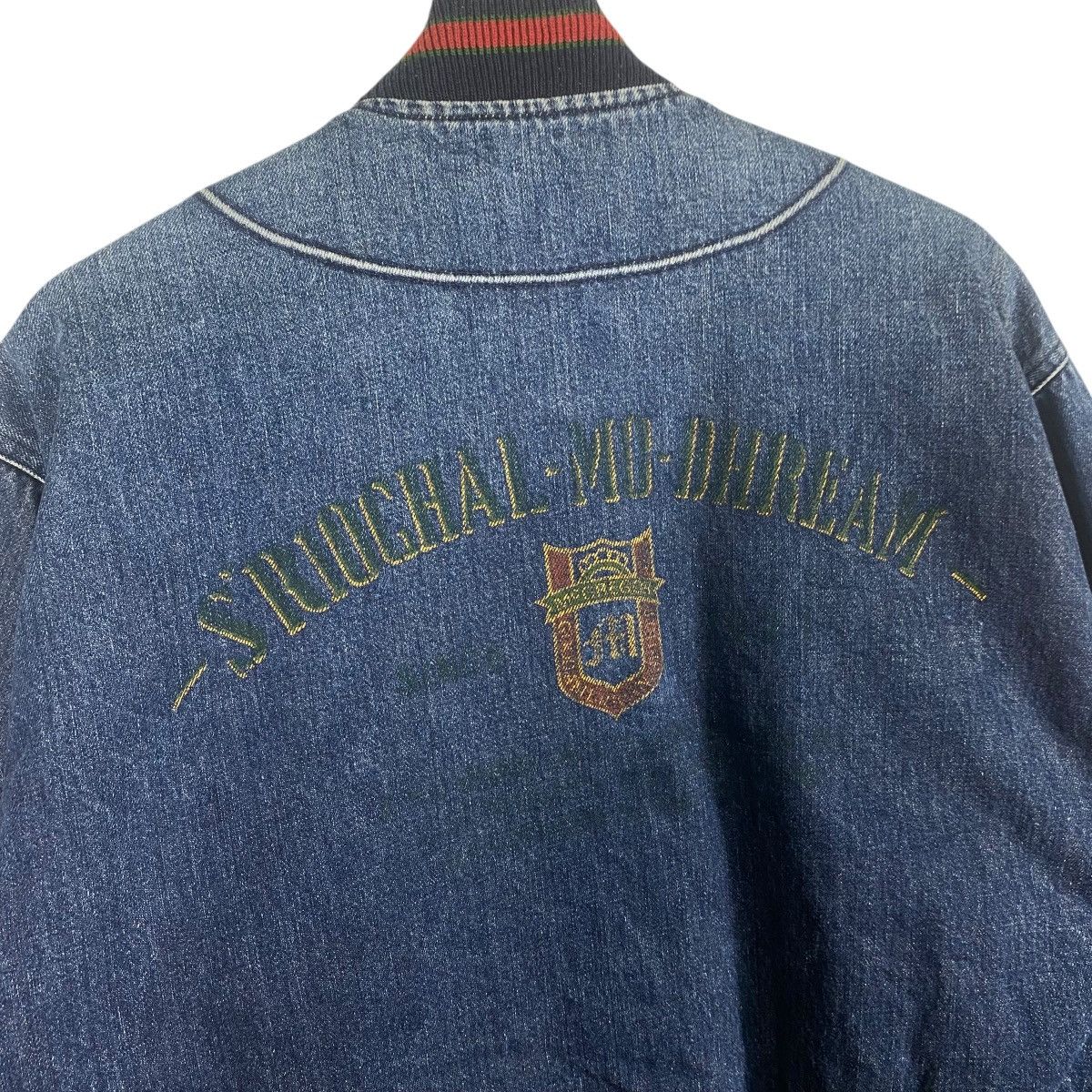 McGregor × Vintage Vintage 90s McGregor Denim Bomber Snap Button Jacket L Size Size US L / EU 52-54 / 3 - 18 Thumbnail
