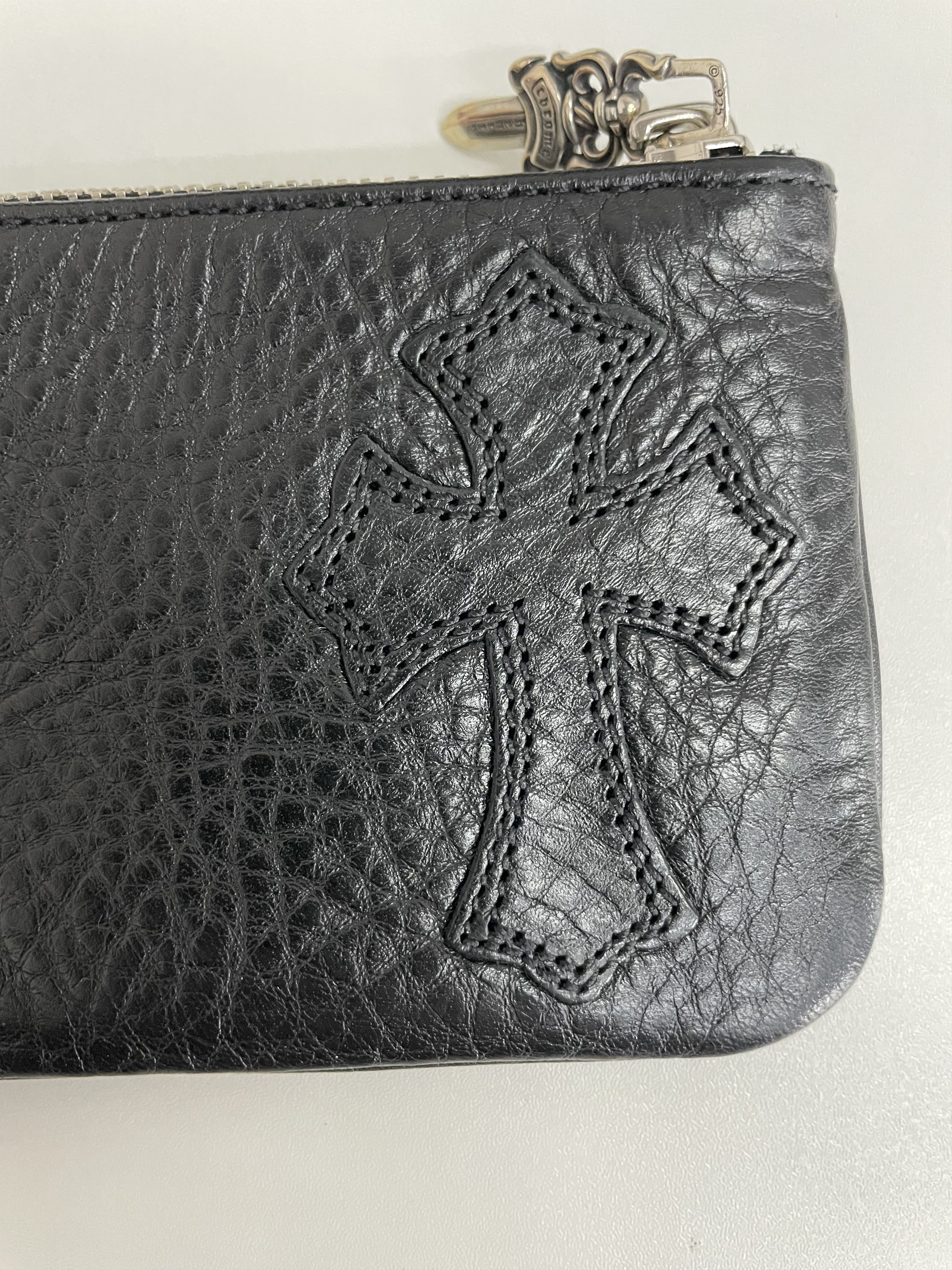 Chrome Hearts Chrome Hearts Leather Cross Patch Zip Wallet Size ONE SIZE - 6 Thumbnail