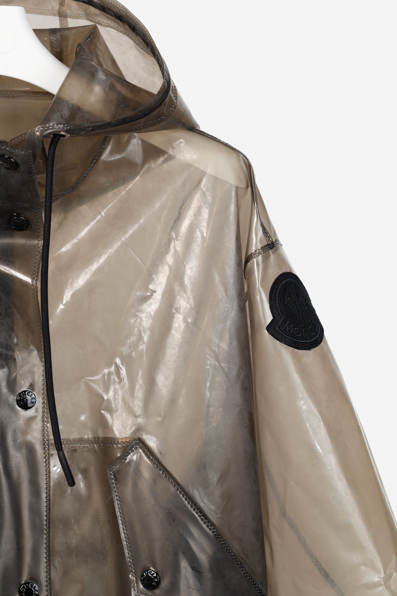 Moncler Moncler Acajou Black PVC Long Parka Size S / US 4 / IT 40 - 4 Thumbnail