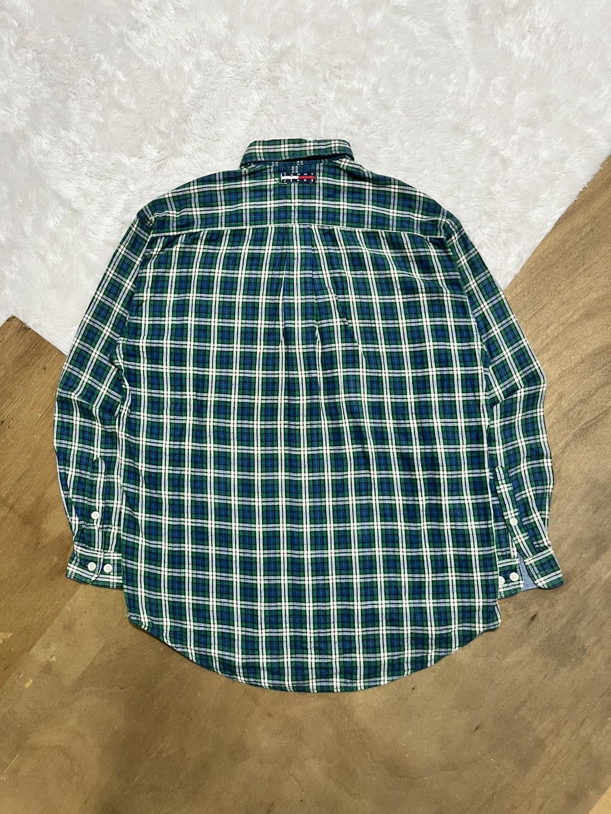 Other Tommy Hilfiger Plaid Button Up Shirt Green XL Size US XL / EU 56 / 4 - 6 Thumbnail