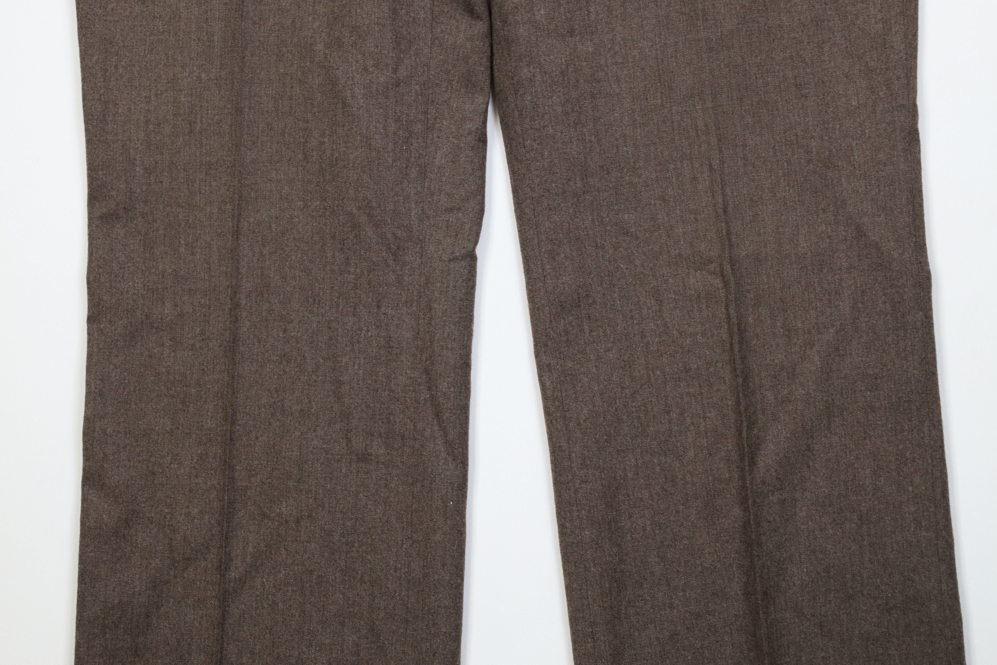 Vintage Vintage 70s Streetwear Wool Wide Leg Chino Pants Brown USA Size US 38 / EU 54 - 3 Thumbnail