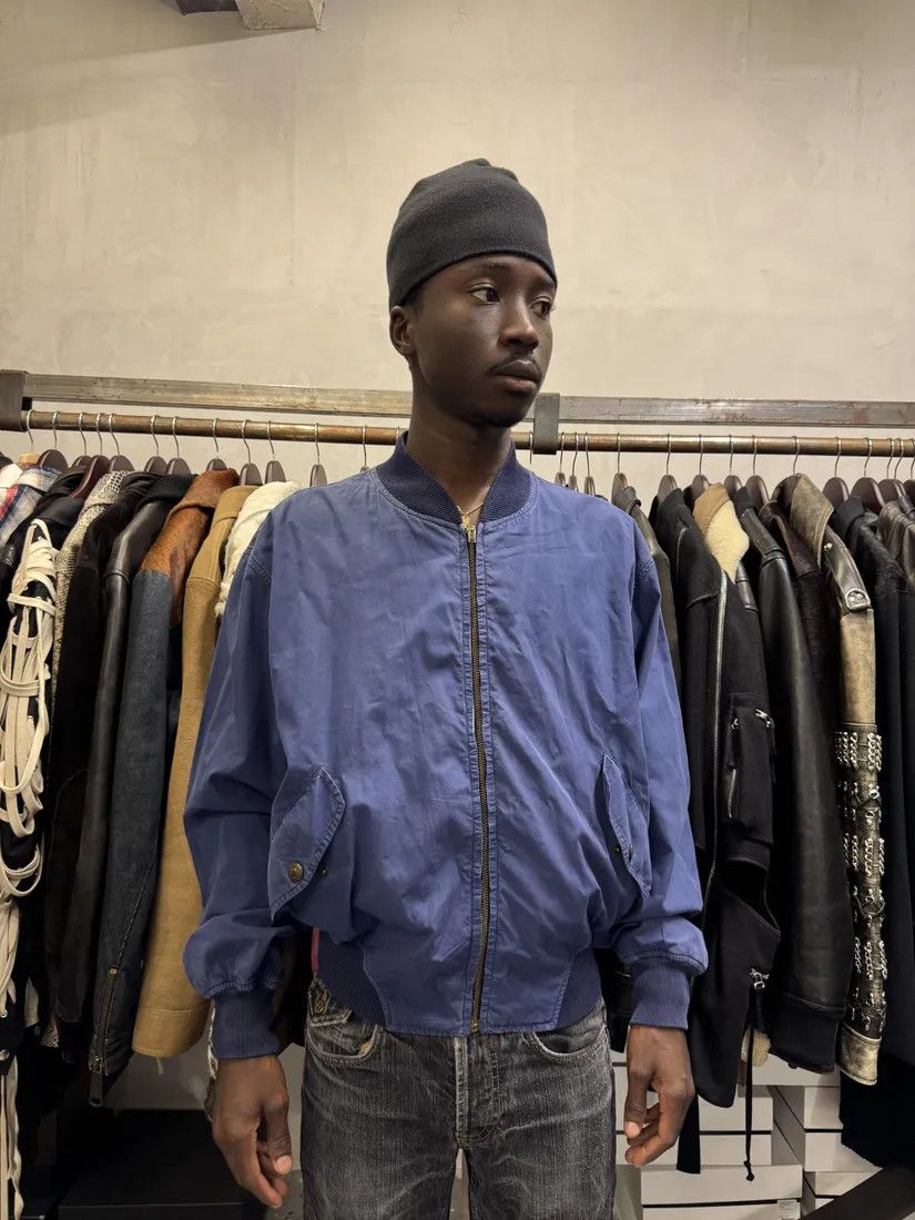 Designer × Moschino × Vintage AW1994 Moschino Blue Relaxed Bomber Jacket Size US M / EU 48-50 / 2 - 2 Thumbnail