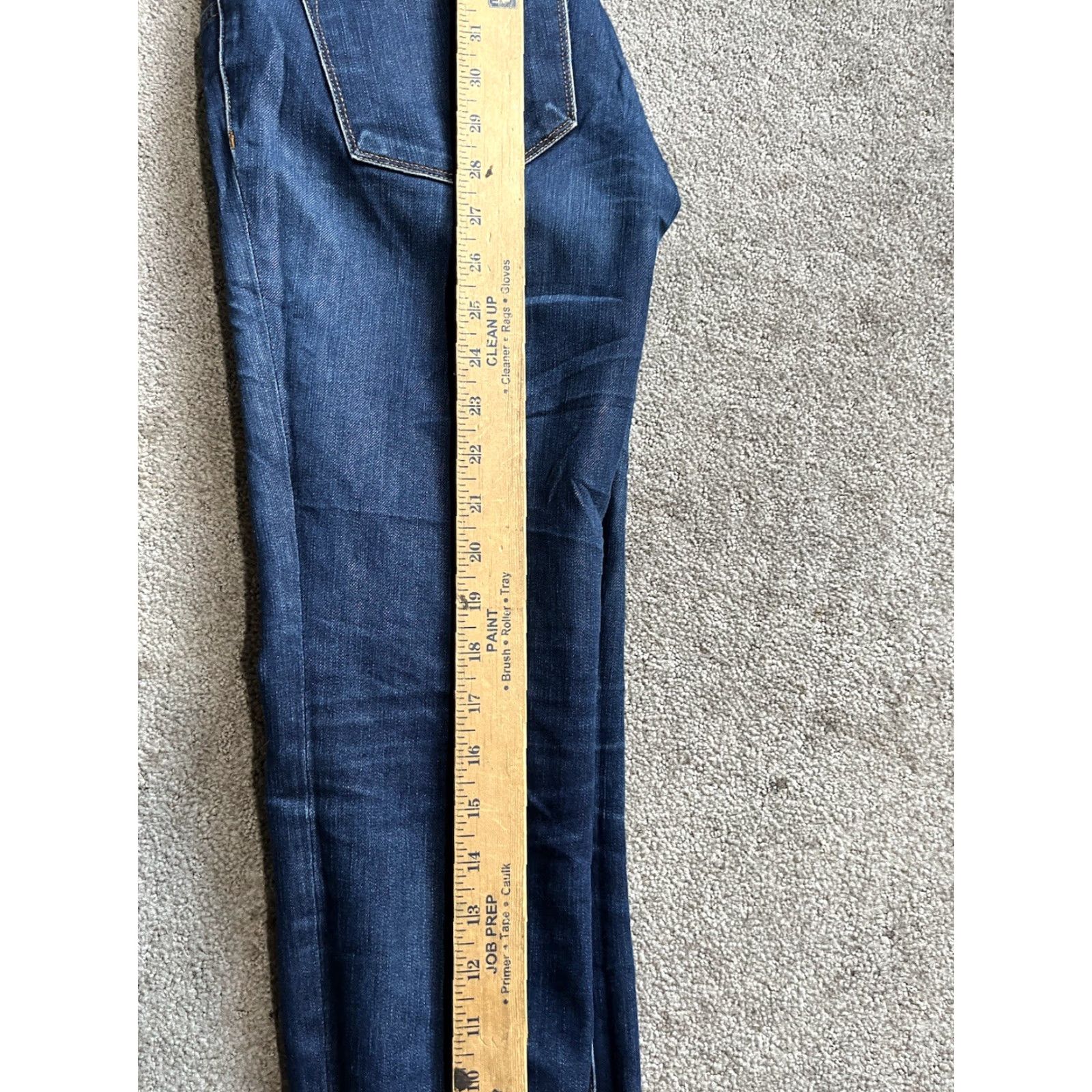 J Brand J Brand Womens Ankle Skinny Jeans Dark Blue Low Rise Button Size 27 Size 27" / US 4 / IT 40 - 7 Thumbnail