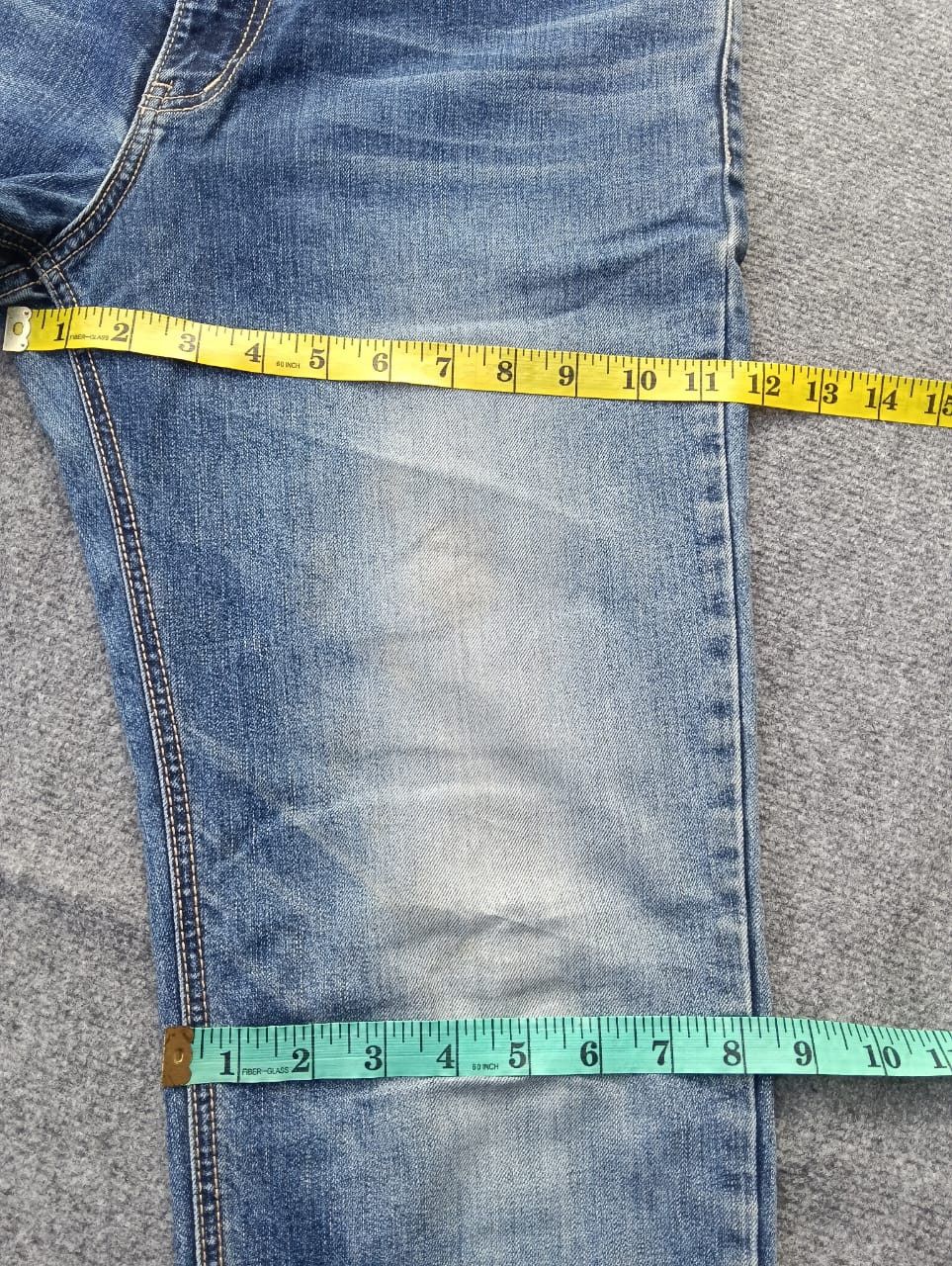 Japanese Brand Oniarai Embroidered Dragon Graphic Jeans – Vintage Wash Size US 30 / EU 46 - 7 Thumbnail