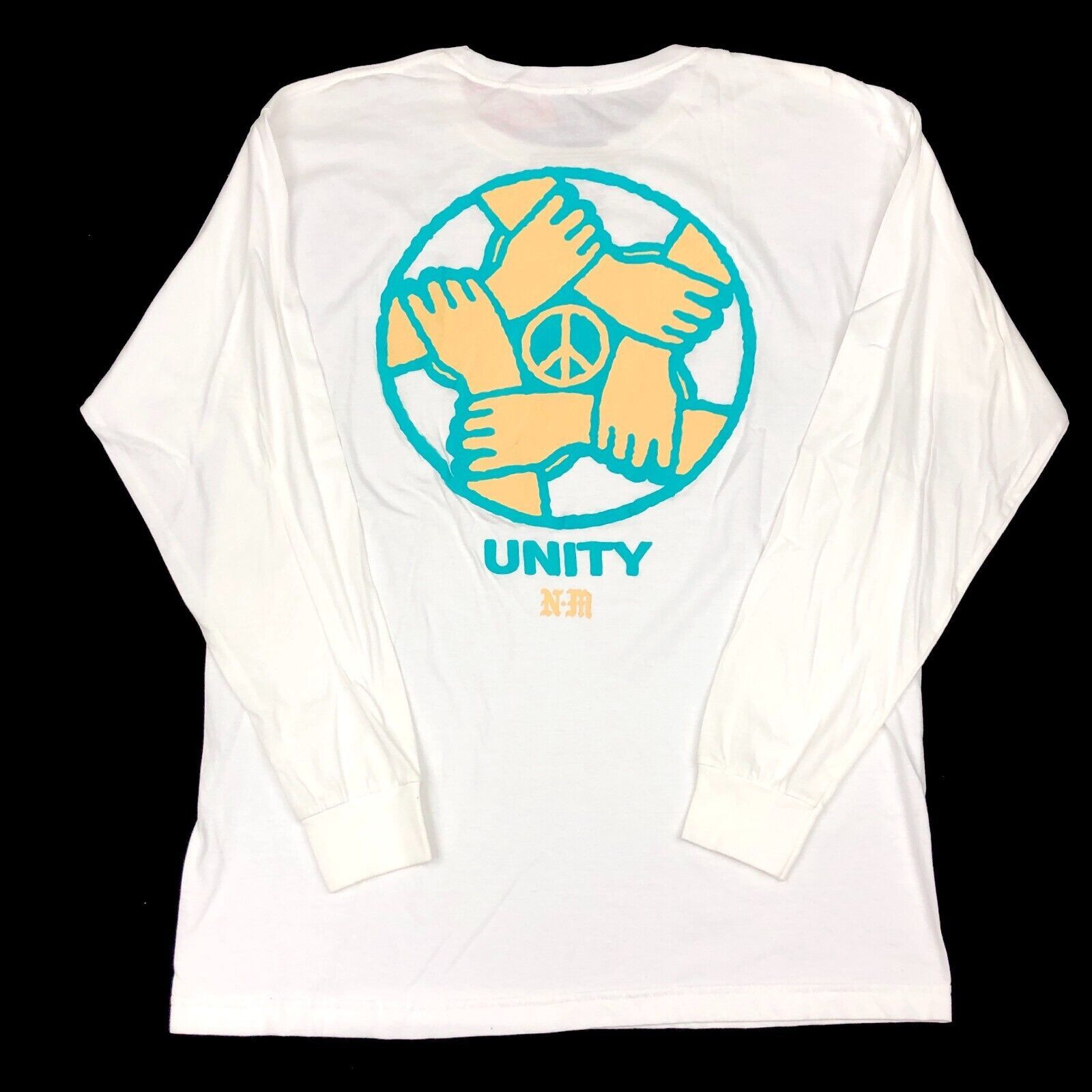 Stussy Never Made Unity Peace Long Sleeve White Shirt Large L Art Size US L / EU 52-54 / 3 - 1 Thumbnail