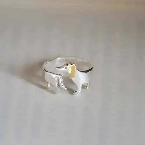 Homemade × Ring Of Fire Cute dog Adjustable Ring Size ONE SIZE - 3 Thumbnail