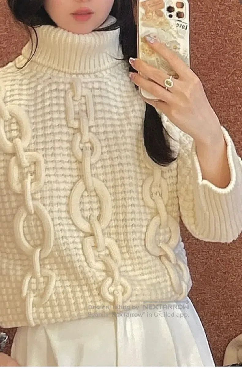 Hermes Hermes White knitwear Size XS / US 0-2 / IT 36-38 - 3 Thumbnail