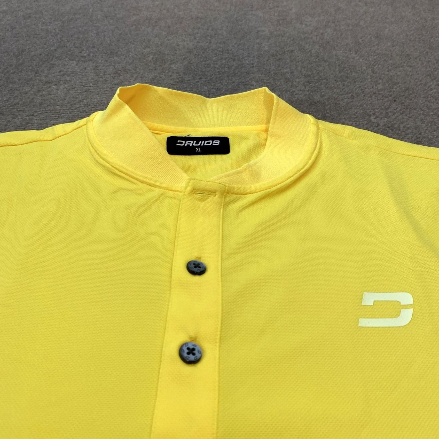 Vintage Druids Polo Shirt Mens XL Performance Golf Stretch Lightweight Top Yellow Size US XL / EU 56 / 4 - 2 Thumbnail