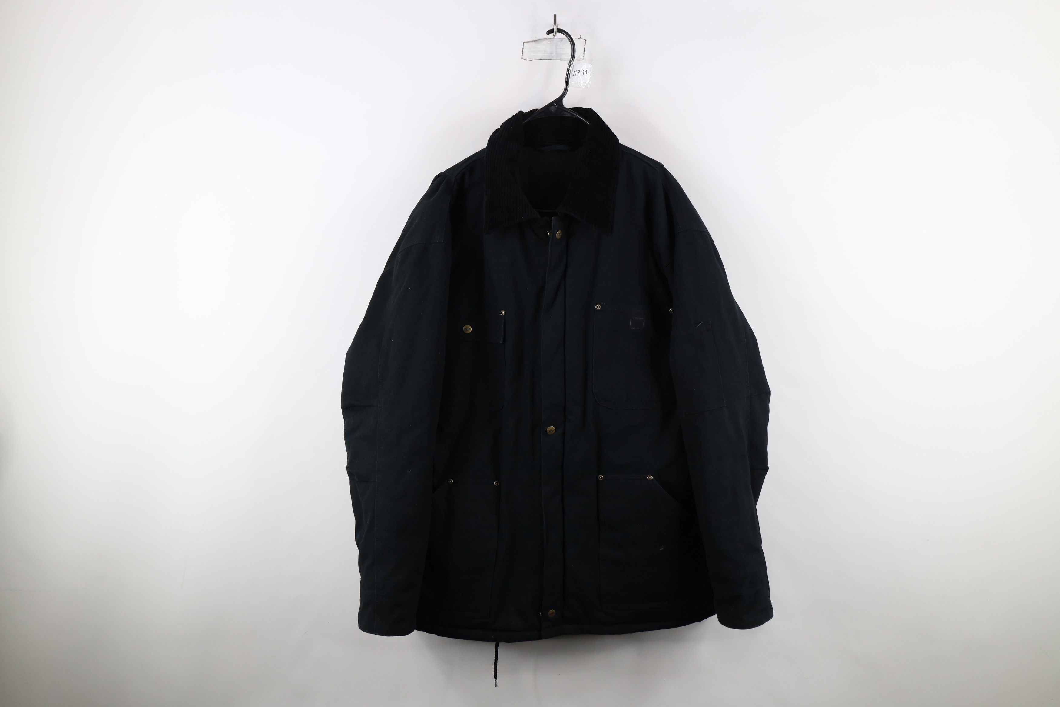 Vintage Vintage Y2K Streetwear Lined Canvas Chore Barn Jacket Black Size US XL / EU 56 / 4 - 1 Thumbnail