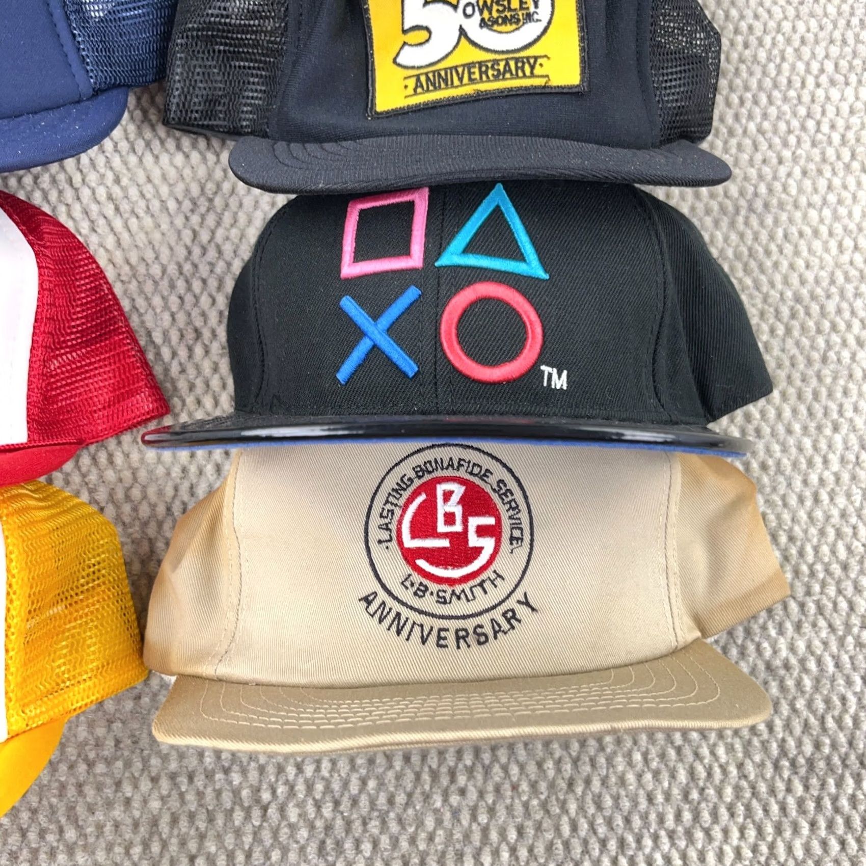 Roper VINTAGE Trucker Hat Snapback Cap 80s 90s USA Advertising Patch Logos Rope Lot M8 Size ONE SIZE - 5 Thumbnail