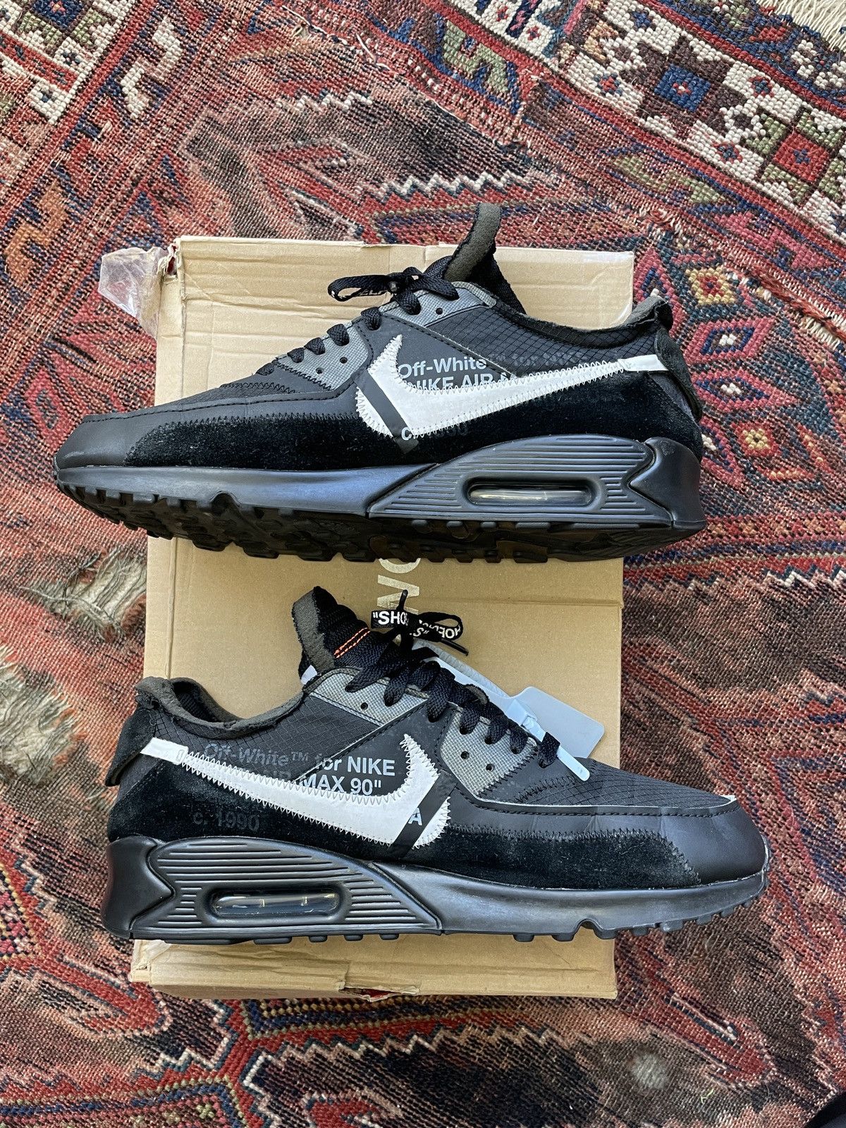 Nike × Off-White Nike “Off-White” Air max 90 Size US 11.5 / EU 44-45 - 2 Thumbnail