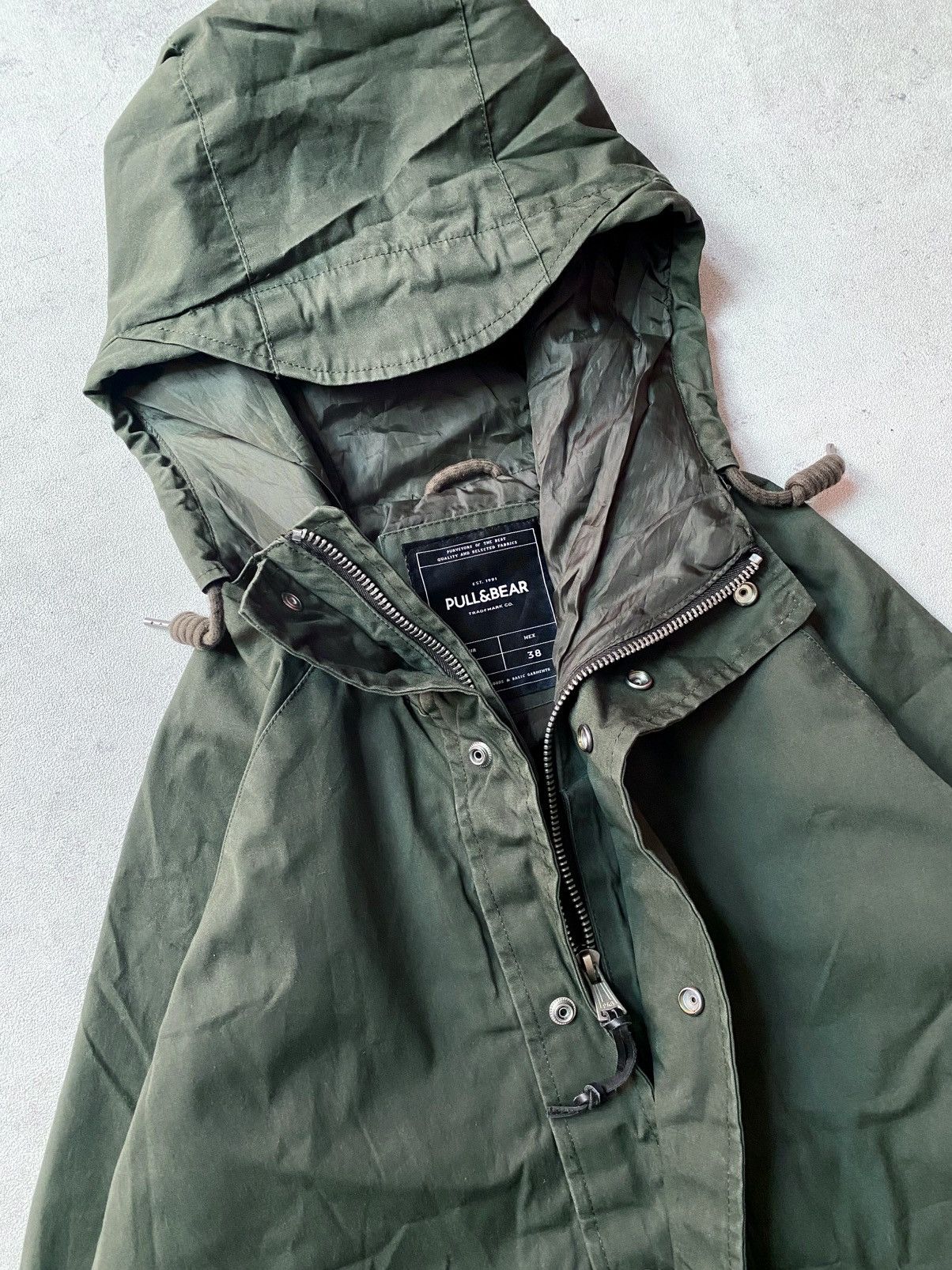 Pull & Bear Pull & Bear Military Parka Jacket Size US M / EU 48-50 / 2 - 5 Thumbnail