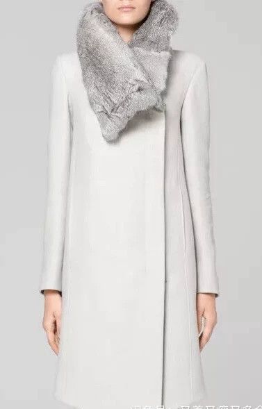 Helmut Lang HELMUT LANG Gray matching rabbit collar H coat Size M / US 6-8 / IT 42-44 - 7 Thumbnail