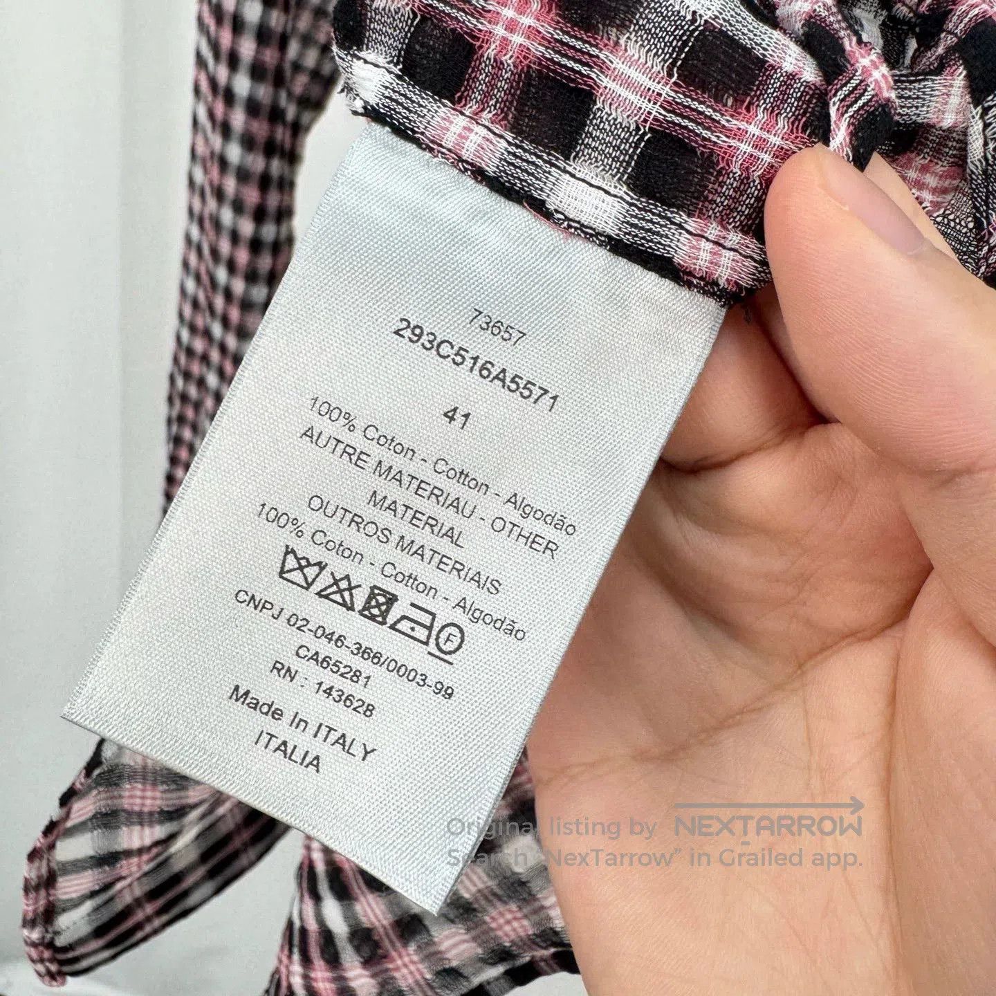 Dior Dior Checker Long Sleeve Shirt Size 41. Size US M / EU 48-50 / 2 - 6 Thumbnail
