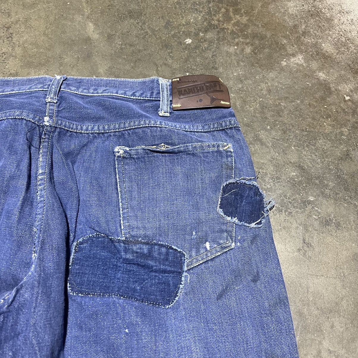JCPenney × Vintage Vintage 70s Penneys Ranchcraft Dark Western Jeans 36x27 Size US 36 / EU 52 - 4 Thumbnail