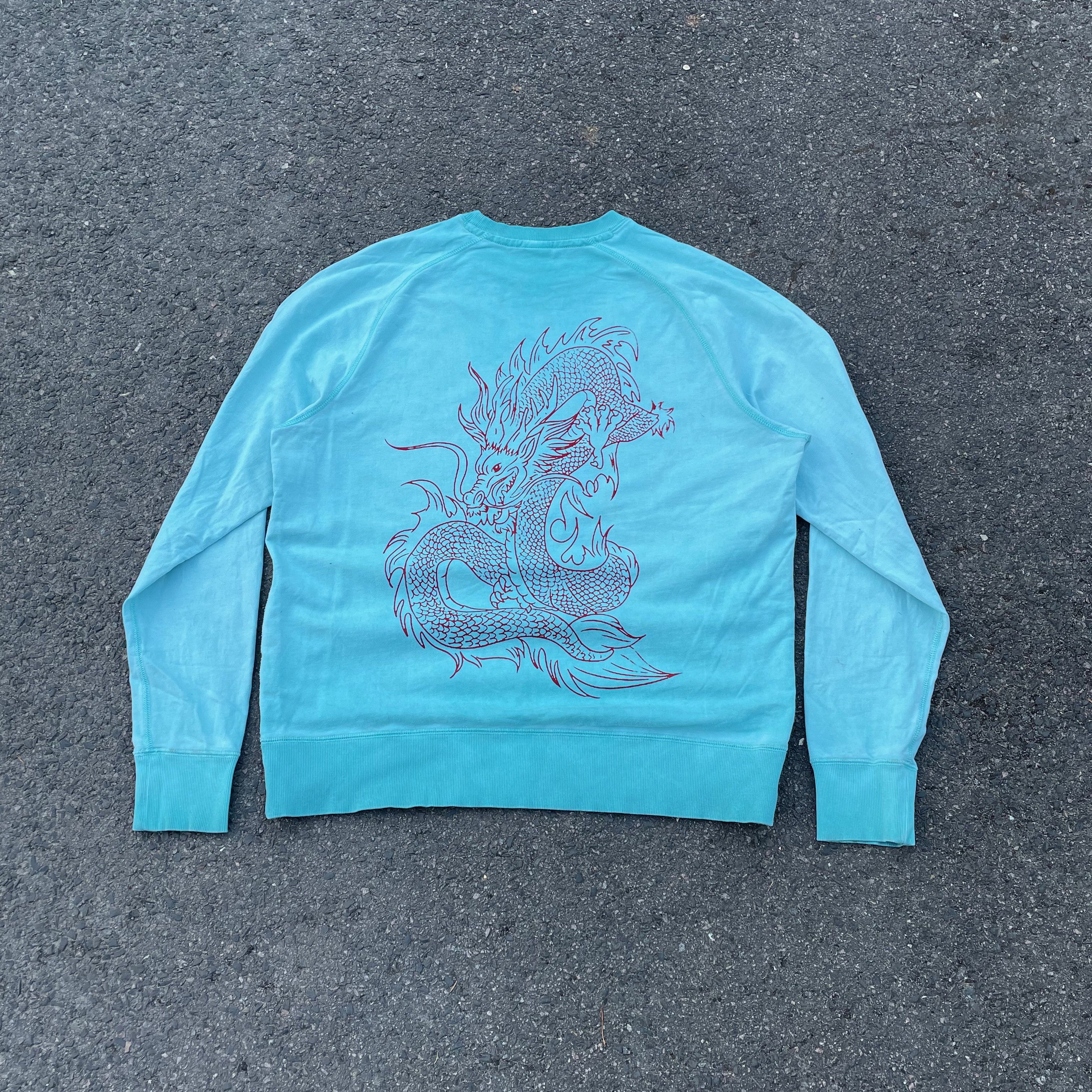 Nike Custom Nike Red Dragon Reworked Sweatshirt Grunge Y2K Size US XL / EU 56 / 4 - 8 Thumbnail