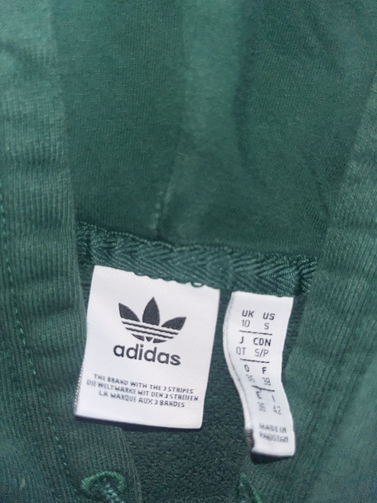 Adidas Green and white Adidas hoodie Size US S / EU 44-46 / 1 - 4 Thumbnail