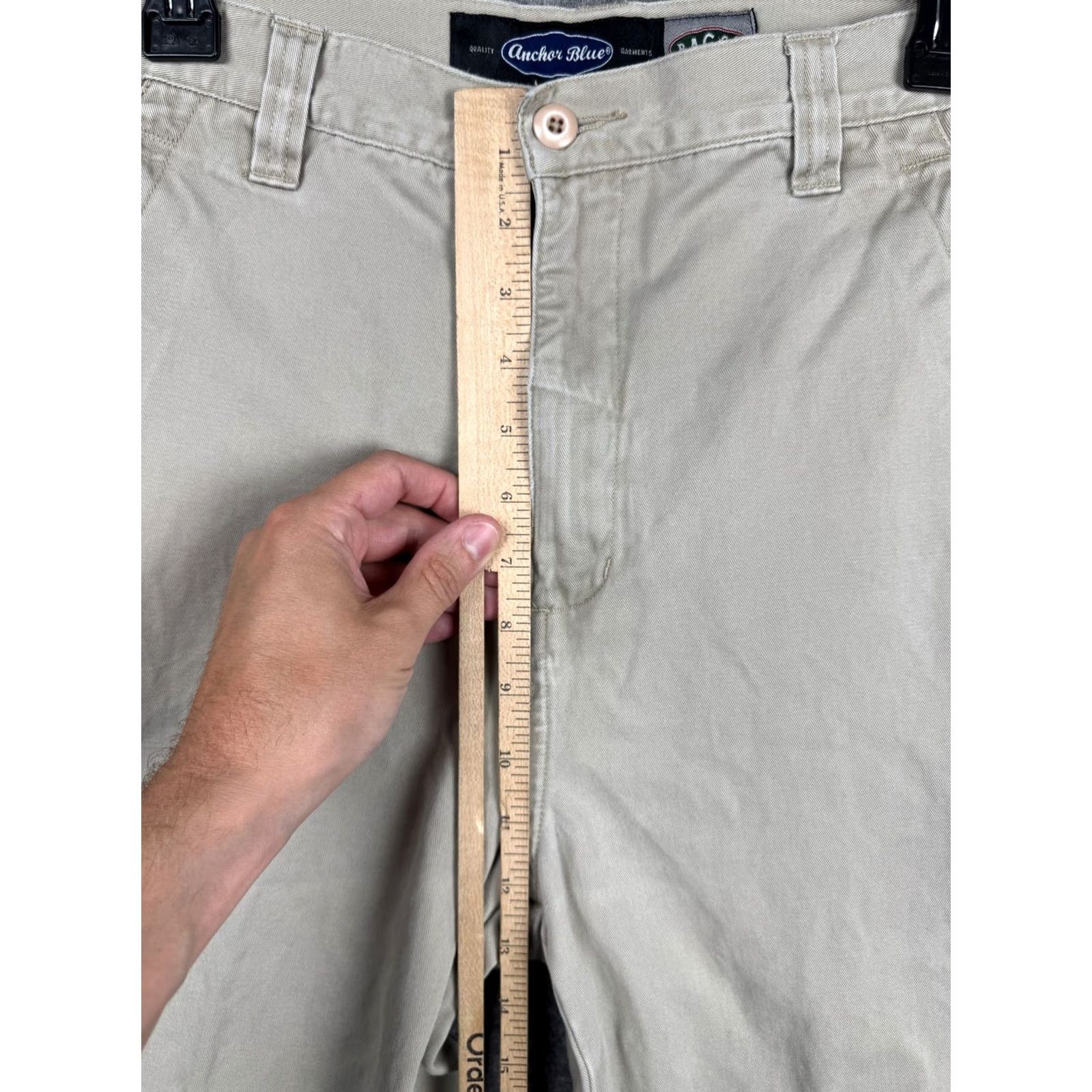 Anchor Blue VINTAGE Anchor Blue Pants Mens 32x32 Beige Baggy 90s Grunge Hip Hop Chino Wide-Leg Relaxed 25 Inseam Mens Size US 32 / EU 48 - 6 Thumbnail