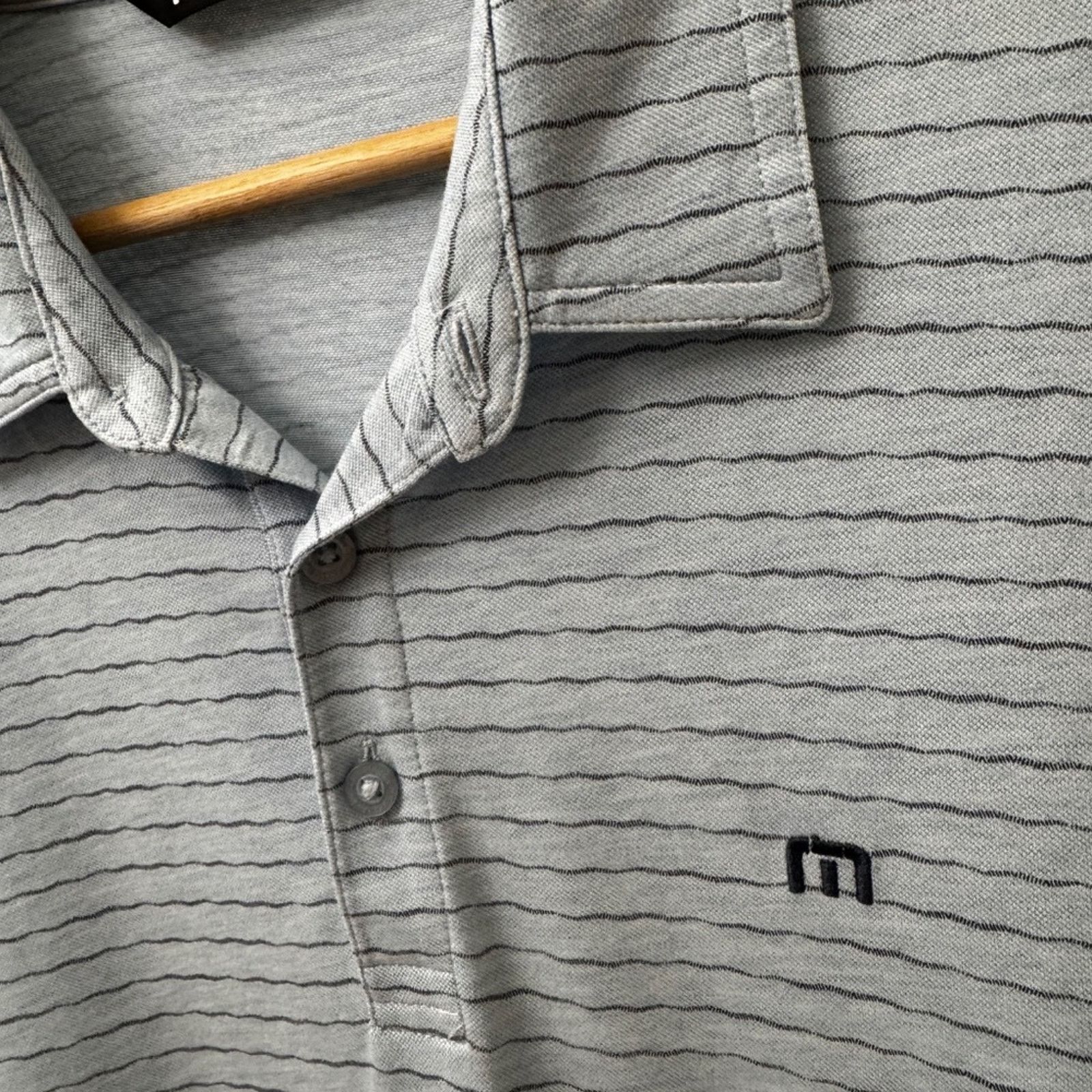 TravisMathew TravisMathew Light Blue Polo Shirt - Men’s Large Golf/Casual Size US L / EU 52-54 / 3 - 2 Thumbnail