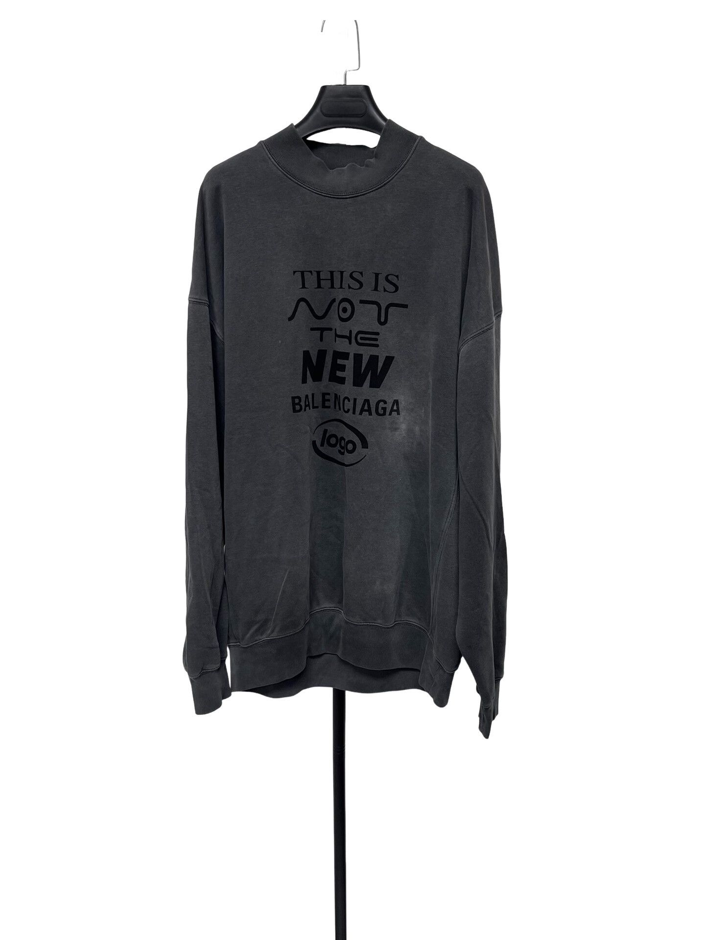 Balenciaga Balenciaga Not The New Logo Sweatshirt XS Size US XS / EU 42 / 0 - 1 Thumbnail