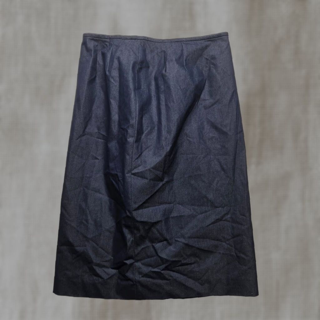 Kasper VINTAGE Kasper Pencil Skirt Black Knee Length Women Adult Size 10 Regular Mid Rise Zipper Knit Polyester Office Career Designer 90s-CAREER Womens Size 32" / US 10 / IT 46 - 1 Thumbnail
