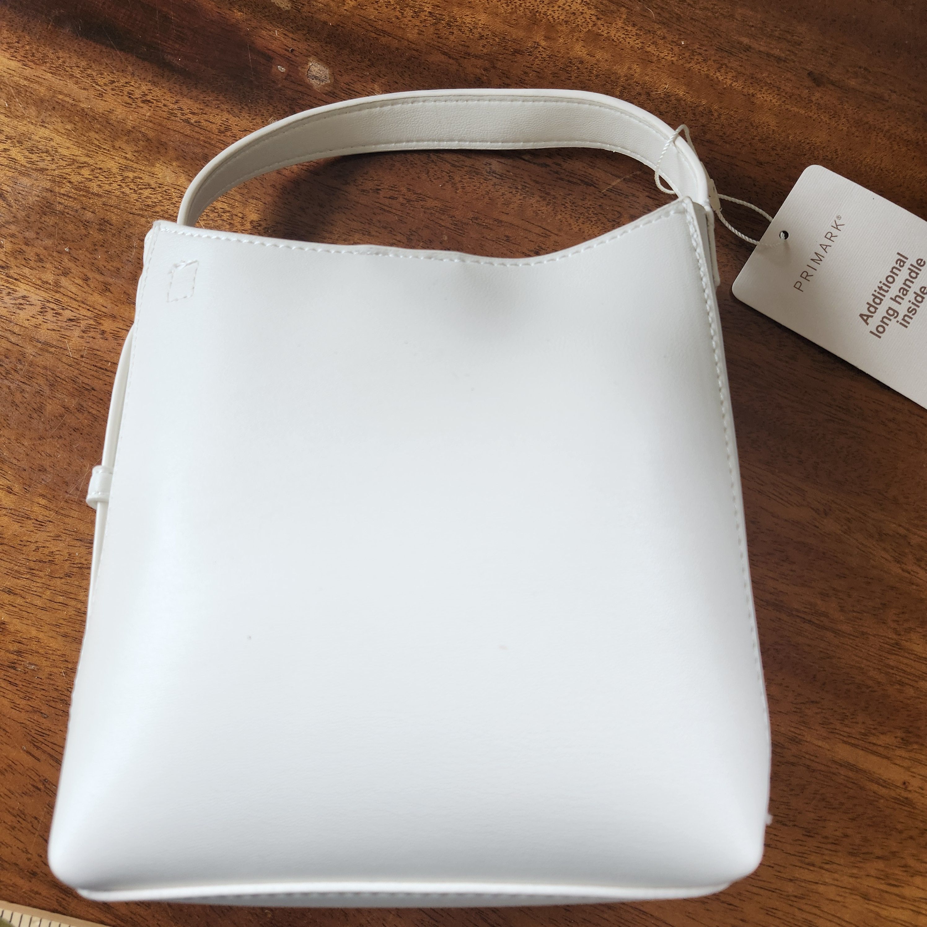 Primark Primark White Faux Leather Handbag Shoulder Crossbody NWTs Size ONE SIZE - 8 Thumbnail