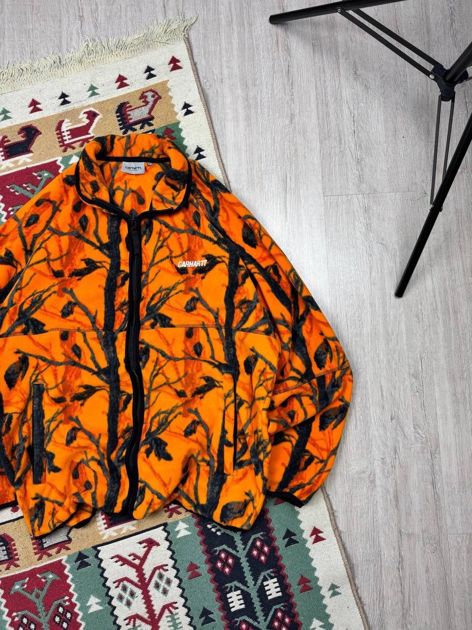 Carhartt × Japanese Brand RARE Carhartt Real Tree Fleece Y2K Orange Suits Size 34R - 17 Thumbnail