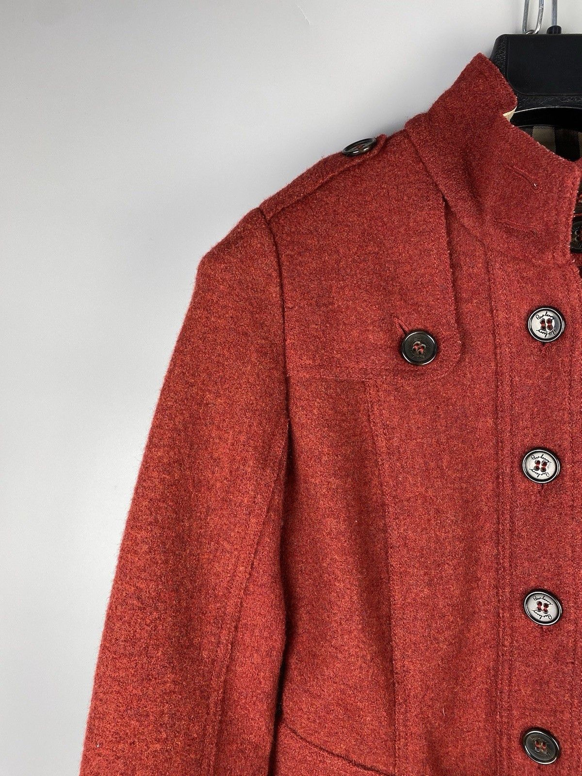 Burberry Burberry Women Luxury Wool Pea Coat Jacket Size S / US 4 / IT 40 - 5 Thumbnail