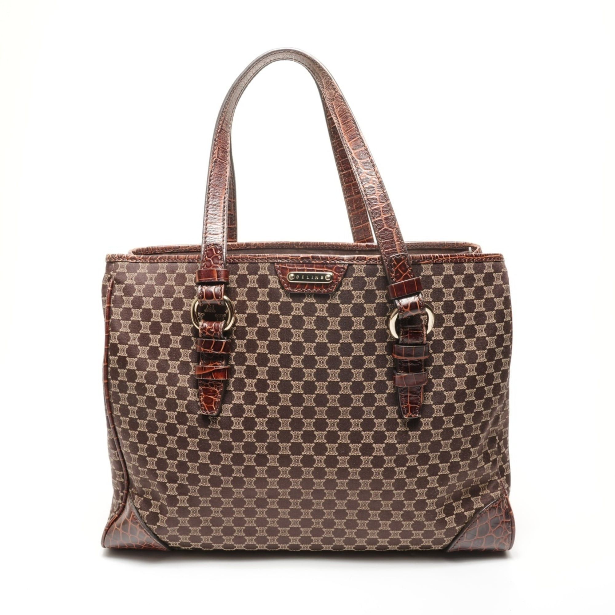 Celine Celine Macadam Canvas Tote Bag, Brown Size ONE SIZE - 1 Thumbnail