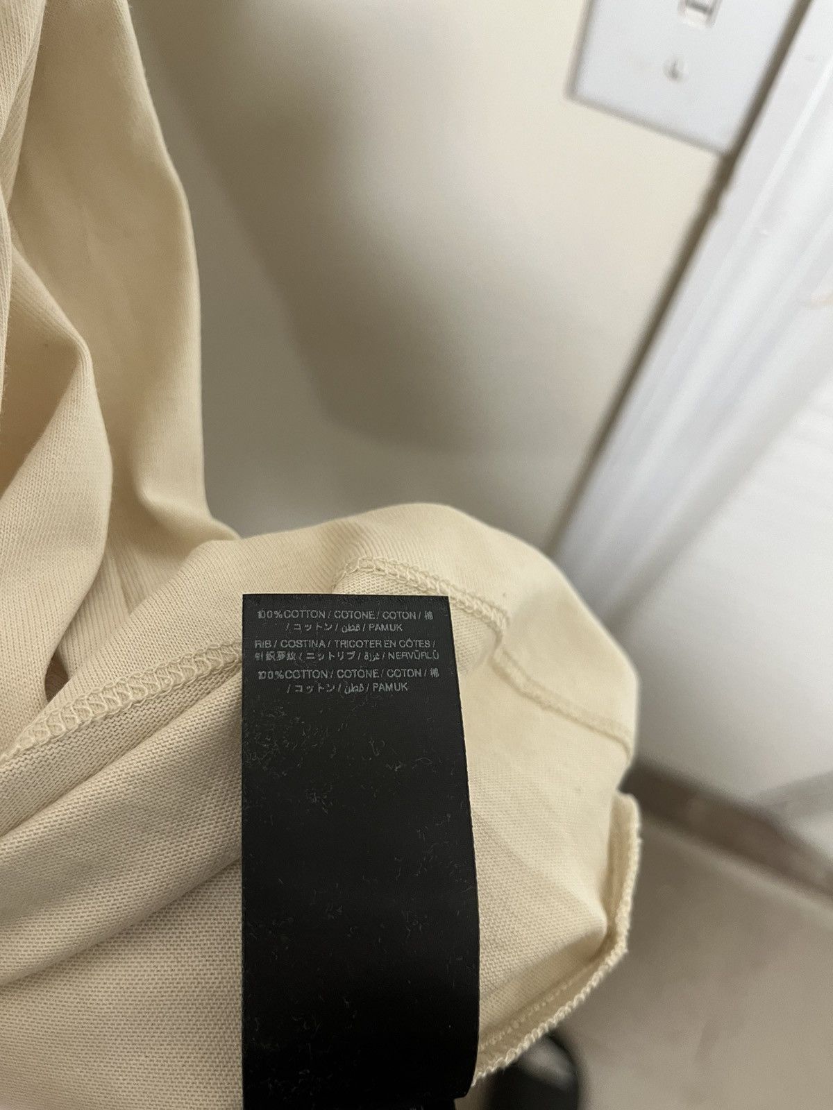 Amiri Amiri Staggered Tee Sz XXL(Cream) Size US XXL / EU 58 / 5 - 9 Thumbnail