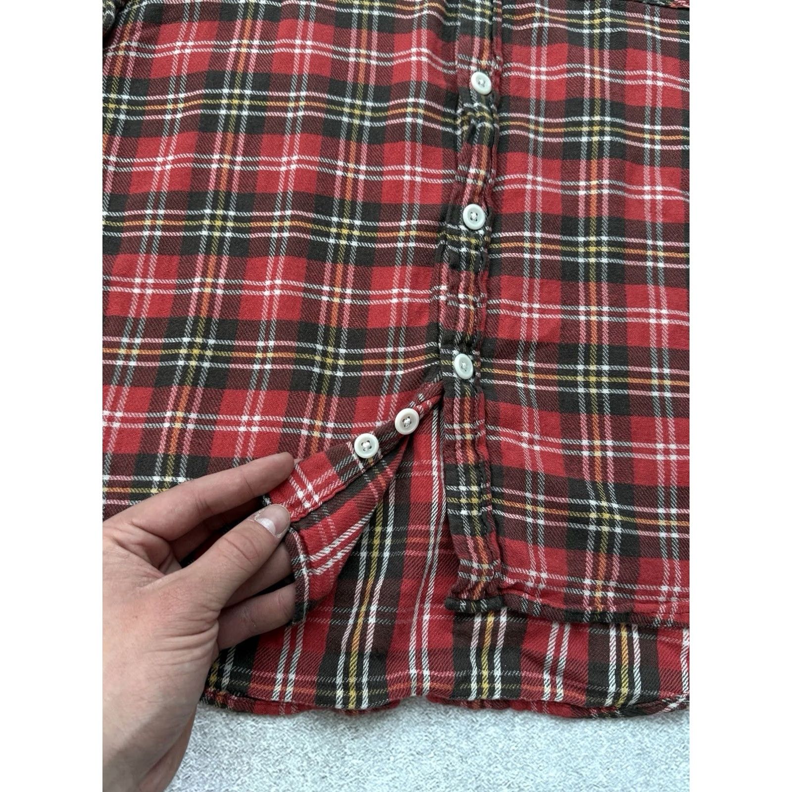 Vintage DENIM & SUPPLY RALPH LAUREN Plaid Flannel Shirt Red Check Button Up Mens Size S Size US S / EU 44-46 / 1 - 5 Thumbnail