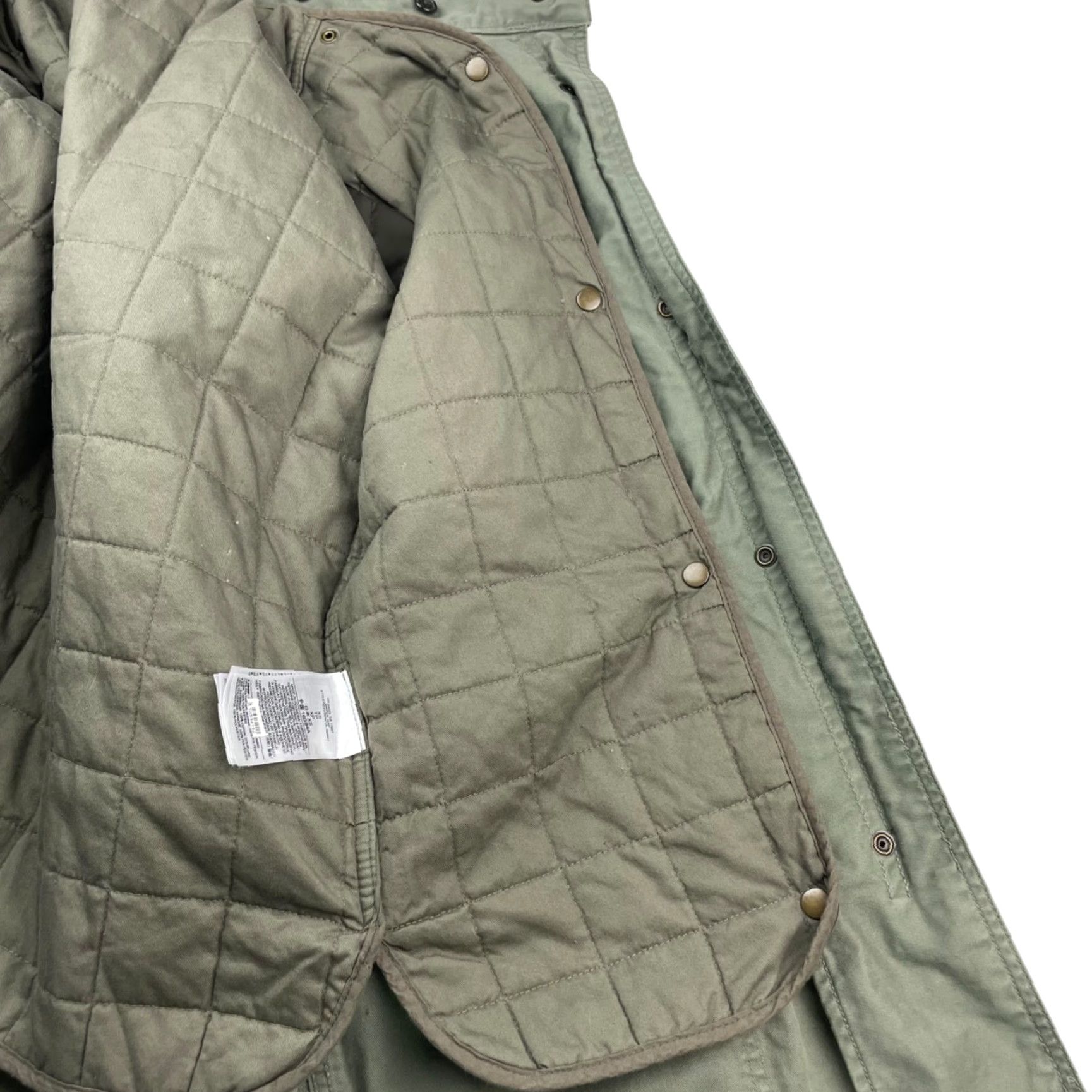 Gap Gap Military Jacket XS Green 100% Cotton Full Zip Removable Quilted Lining Mens Size US XS / EU 42 / 0 - 3 Thumbnail