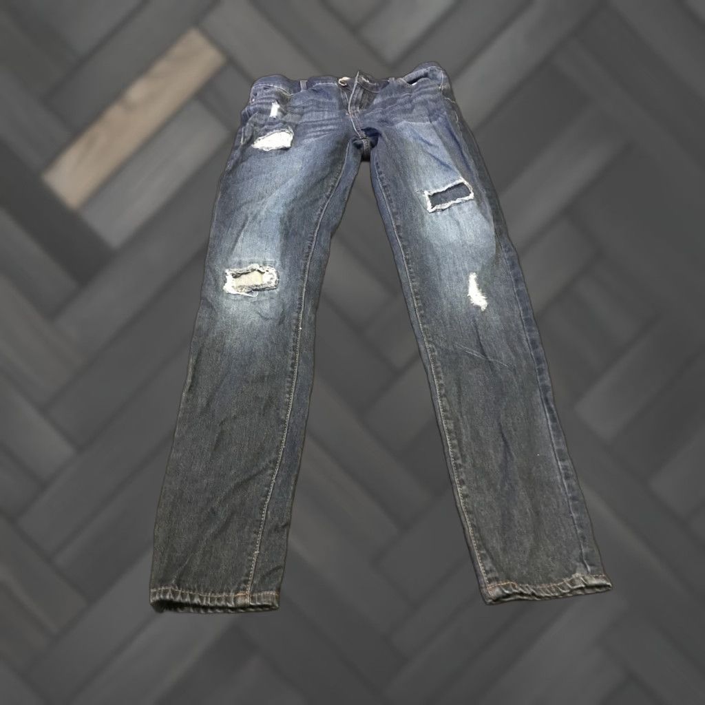 Juicy Couture Juicy Couture Distressed Glitter Skinny Blue Jeans Women’s 4 Size 27" / US 4 / IT 40 - 1 Thumbnail