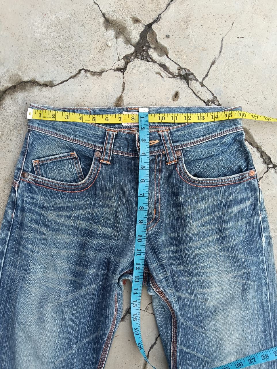 Edwin Flare EDWIN Exclusive Vintage XV Cinch Back Denim Size US 32 / EU 48 - 8 Thumbnail