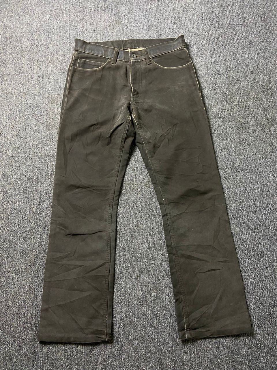 Japanese Brand Tomorrowland Leather Suede Pants (189) Size US 29 - 1 Thumbnail