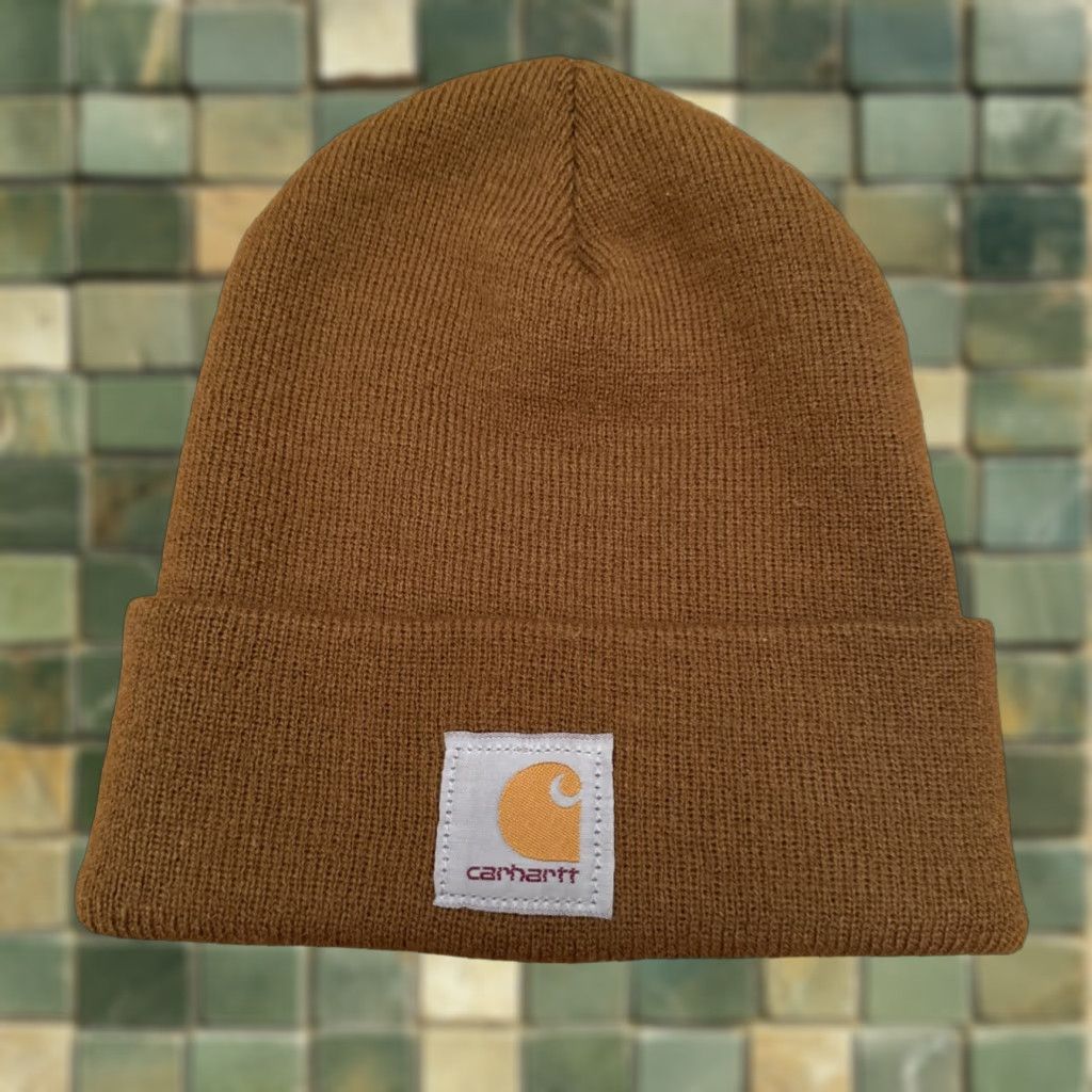 Carhartt Carhartt A18 Men’s Acrylic Watch Hat Beanie Brown One Size Mens Knit Stretch Breathable Classic Outdoor Ski Fall Winter Spring Casual Brown Hat Size ONE SIZE - 1 Thumbnail