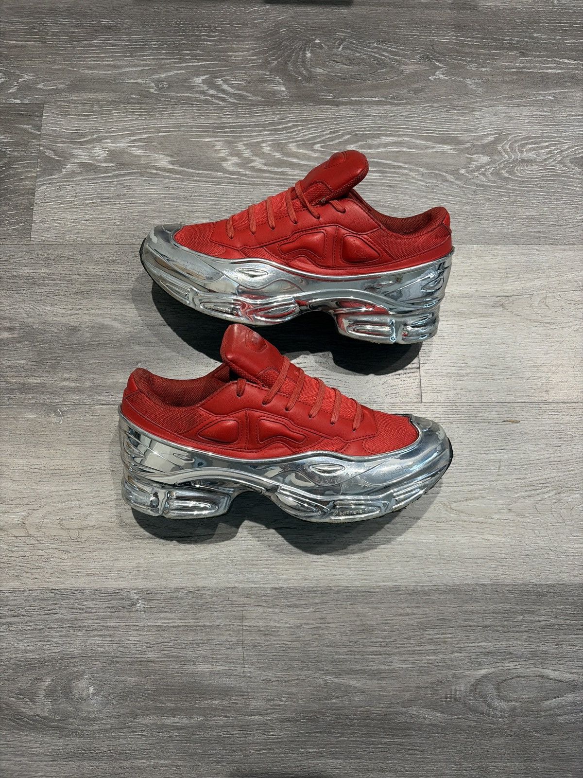 adidas Raf Simons Ozweego Red Silver Metallic