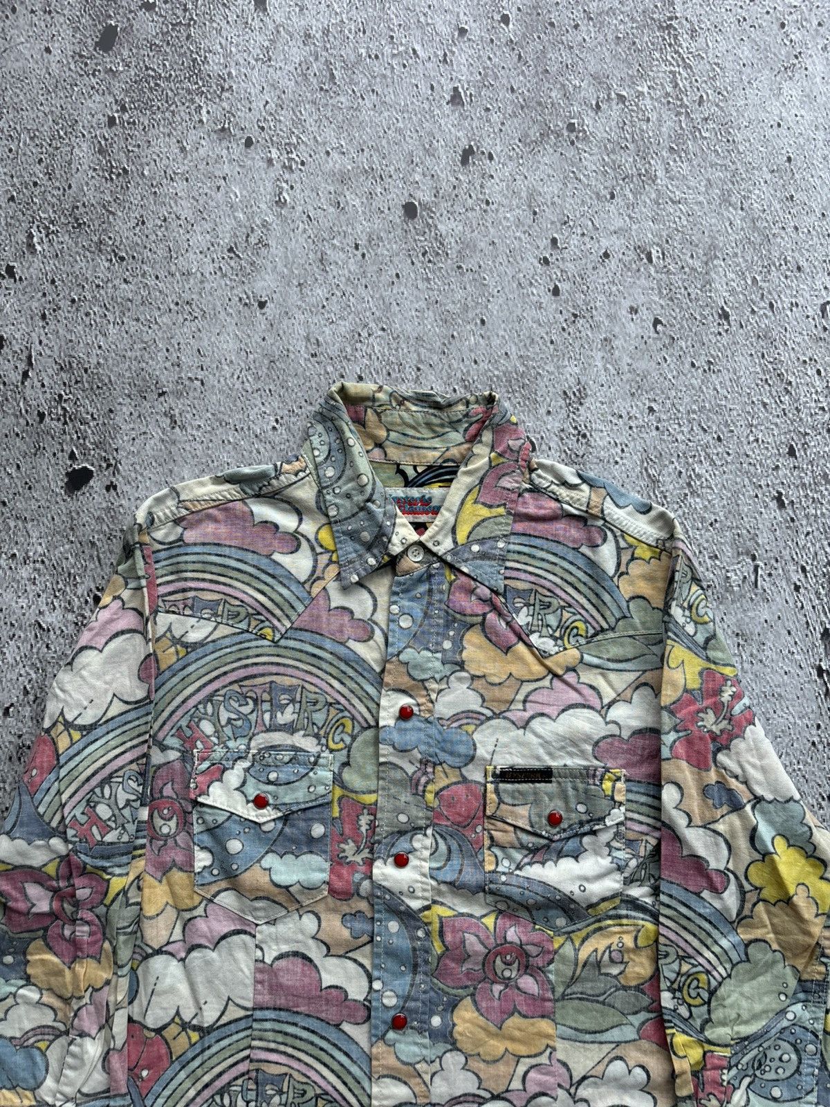 Hysteric Glamour Vintage Hysteric Glamour Full Print Pocket Shirt Size US S / EU 44-46 / 1 - 5 Thumbnail