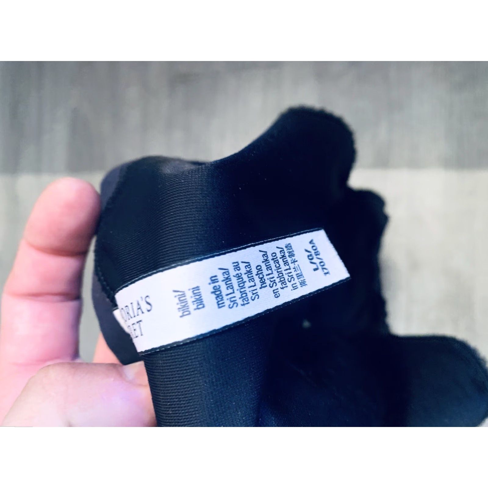 Victoria's Secret Victoria's Secret Bikini Panties L Black Velvet Women Regular Silk Polyester Elastane Logo Opaque Lightweight Low Rise Velvet Panties Size 36" / US 14 / IT 50 - 5 Thumbnail