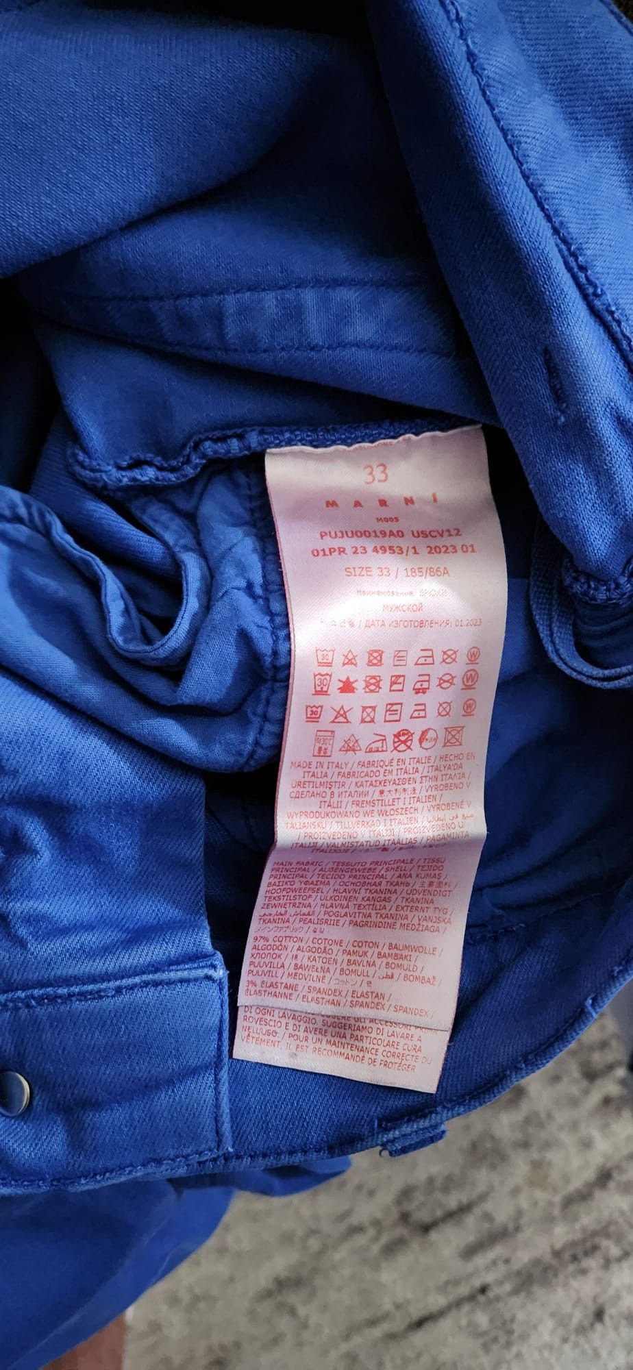 Marni Marni Blue Flared Pants Size US 33 - 8 Thumbnail