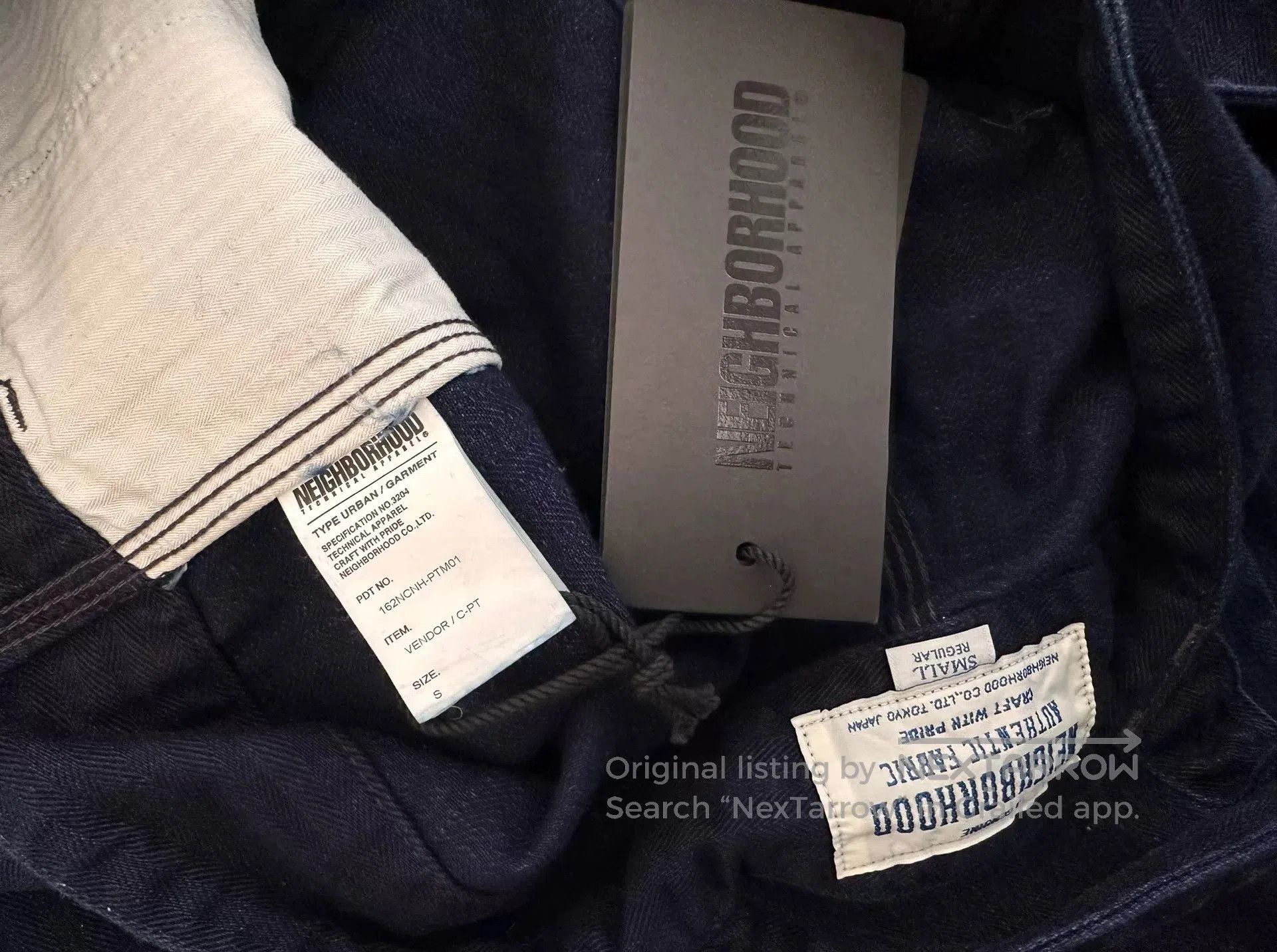 Neighborhood blue dye herringbone fabric overalls. Size US 28 / EU 44 - 3 Thumbnail