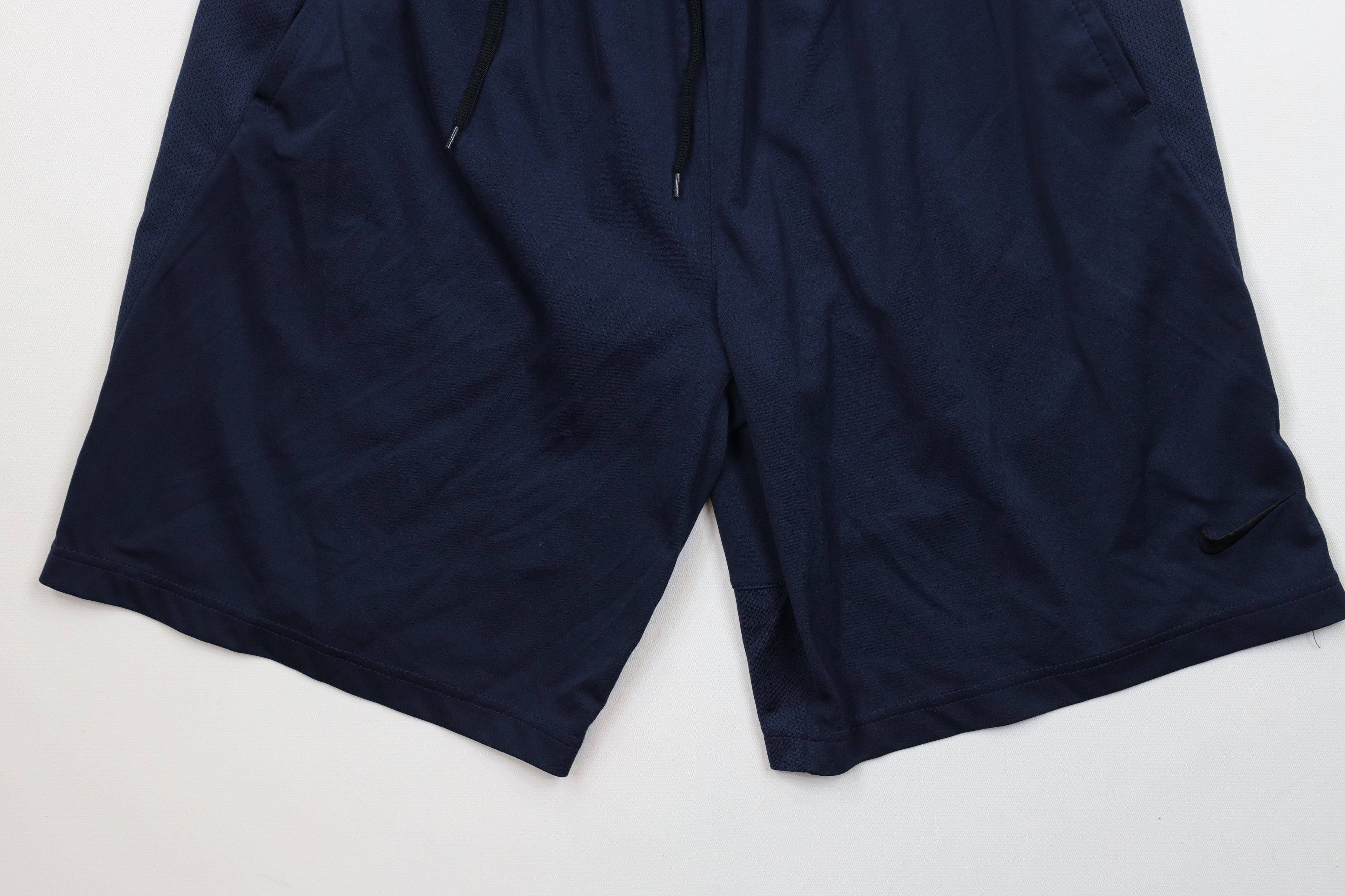 Nike × Vintage Vintage Y2K Nike Scott Mini Swoosh Gym Shorts Dark Blue Size US 32 / EU 48 - 4 Thumbnail
