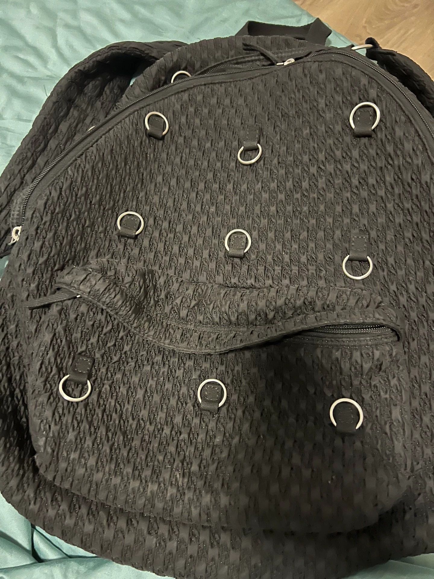 Raf Simons Woven hoop backpack