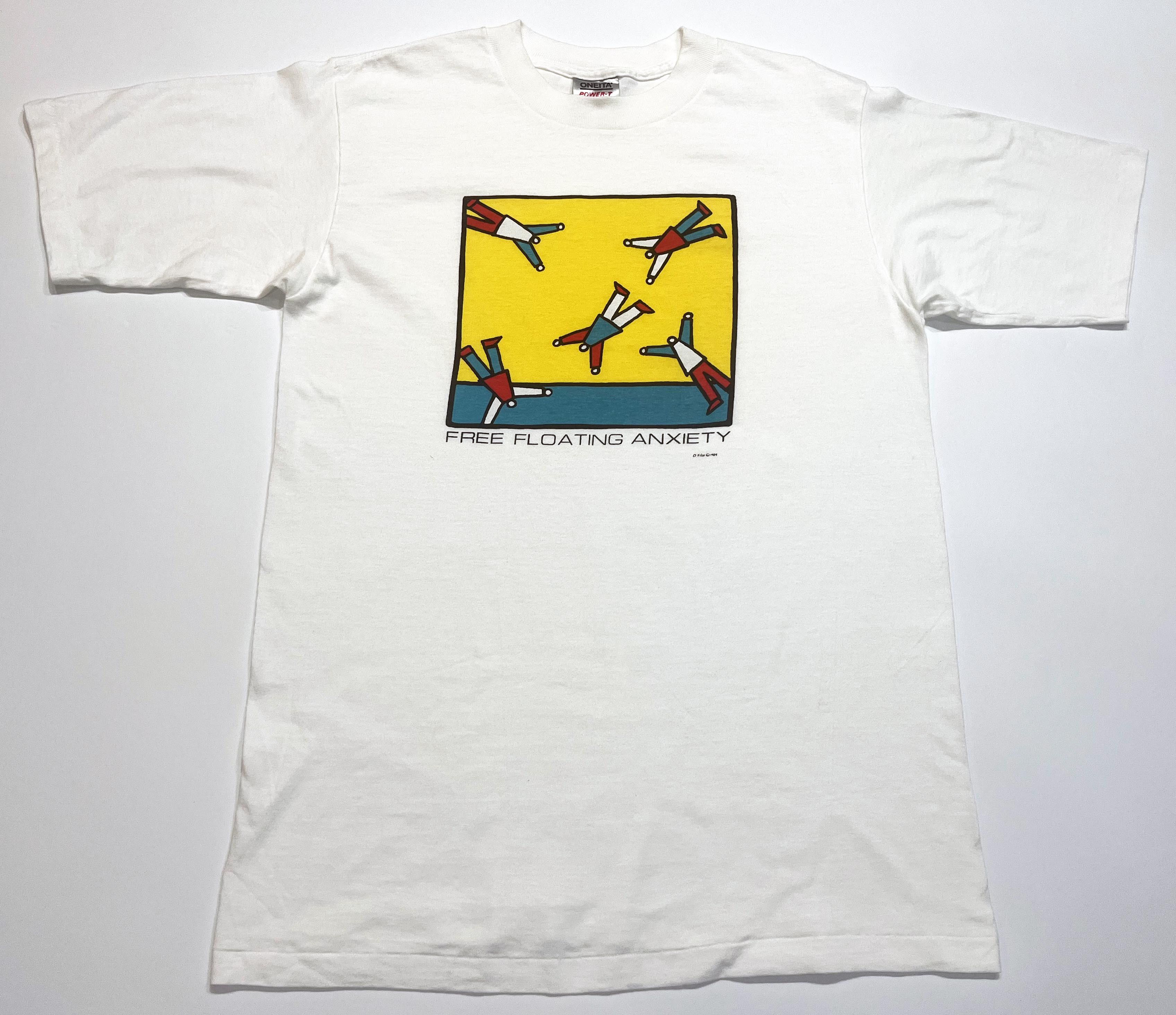 Vintage Oneita 1989 Free Floating Anxiety T-Shirt