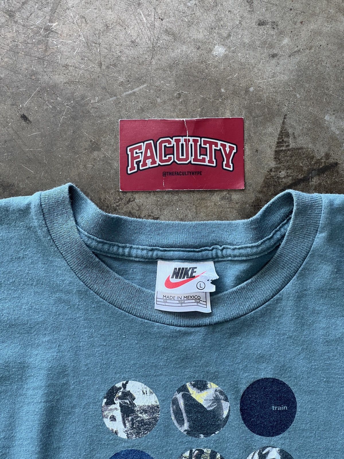 Nike × Vintage Vintage 90s Nike Swoosh Basketball Tee Large Size US L / EU 52-54 / 3 - 3 Thumbnail